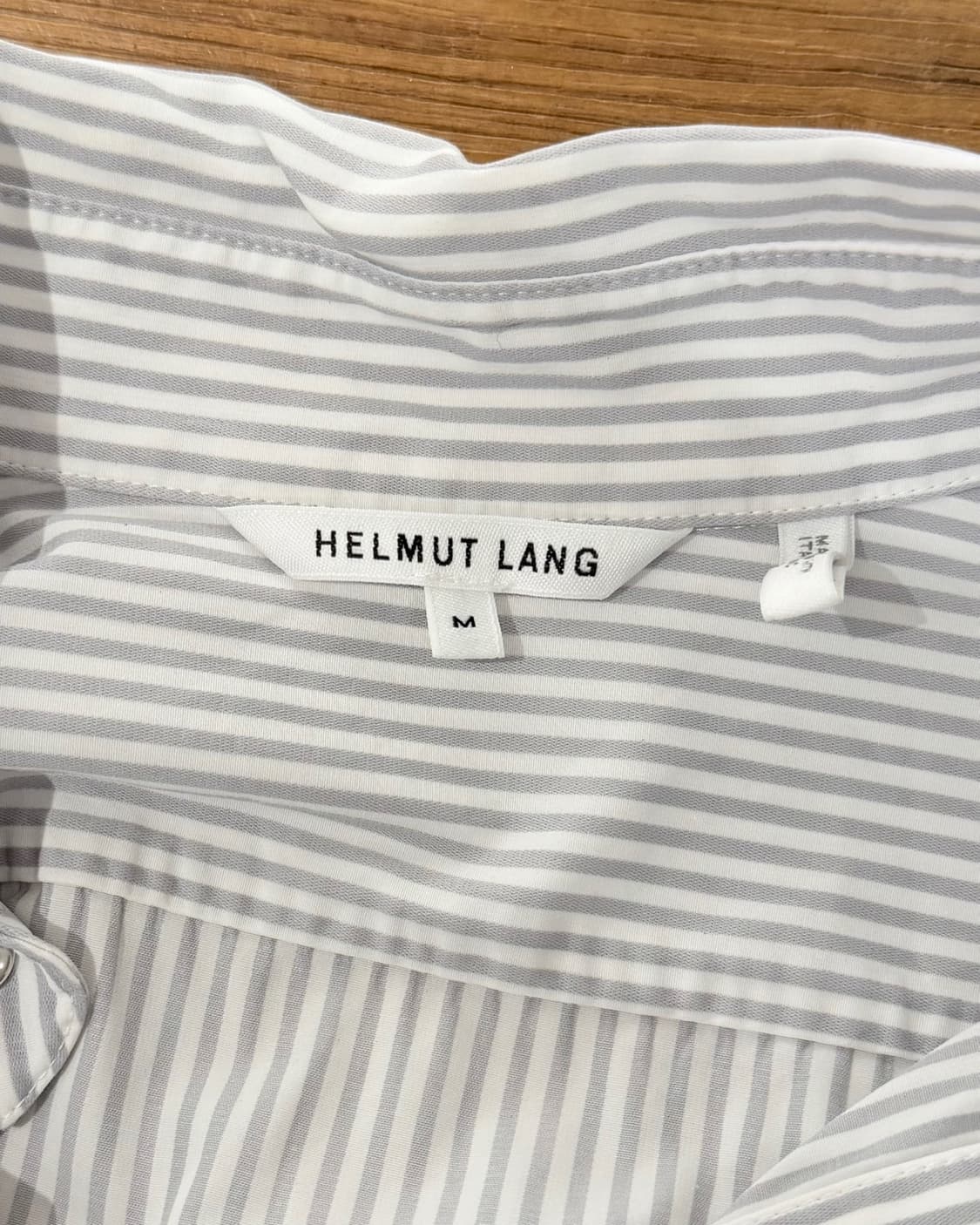 헬무트랭 화이트 그레이 스트라이프 셔츠 상품이미지8