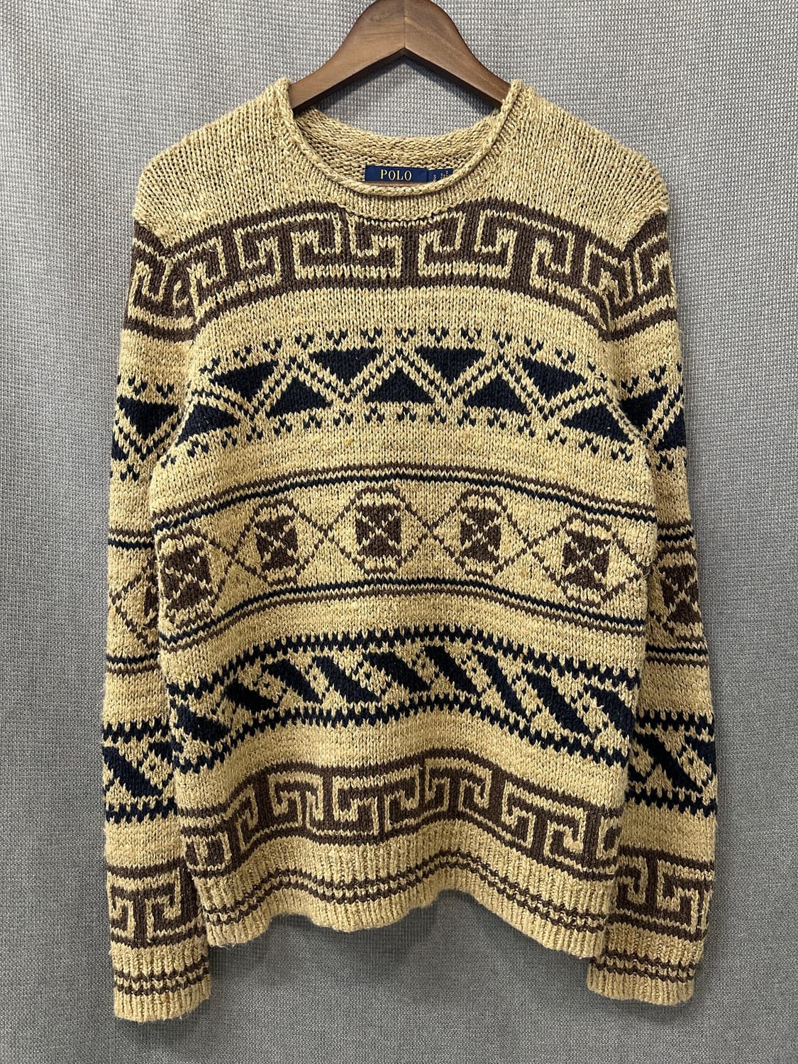 폴로 POLO RALPH LAUREN 페어아일 블렌드 스웨터 S 상품이미지1