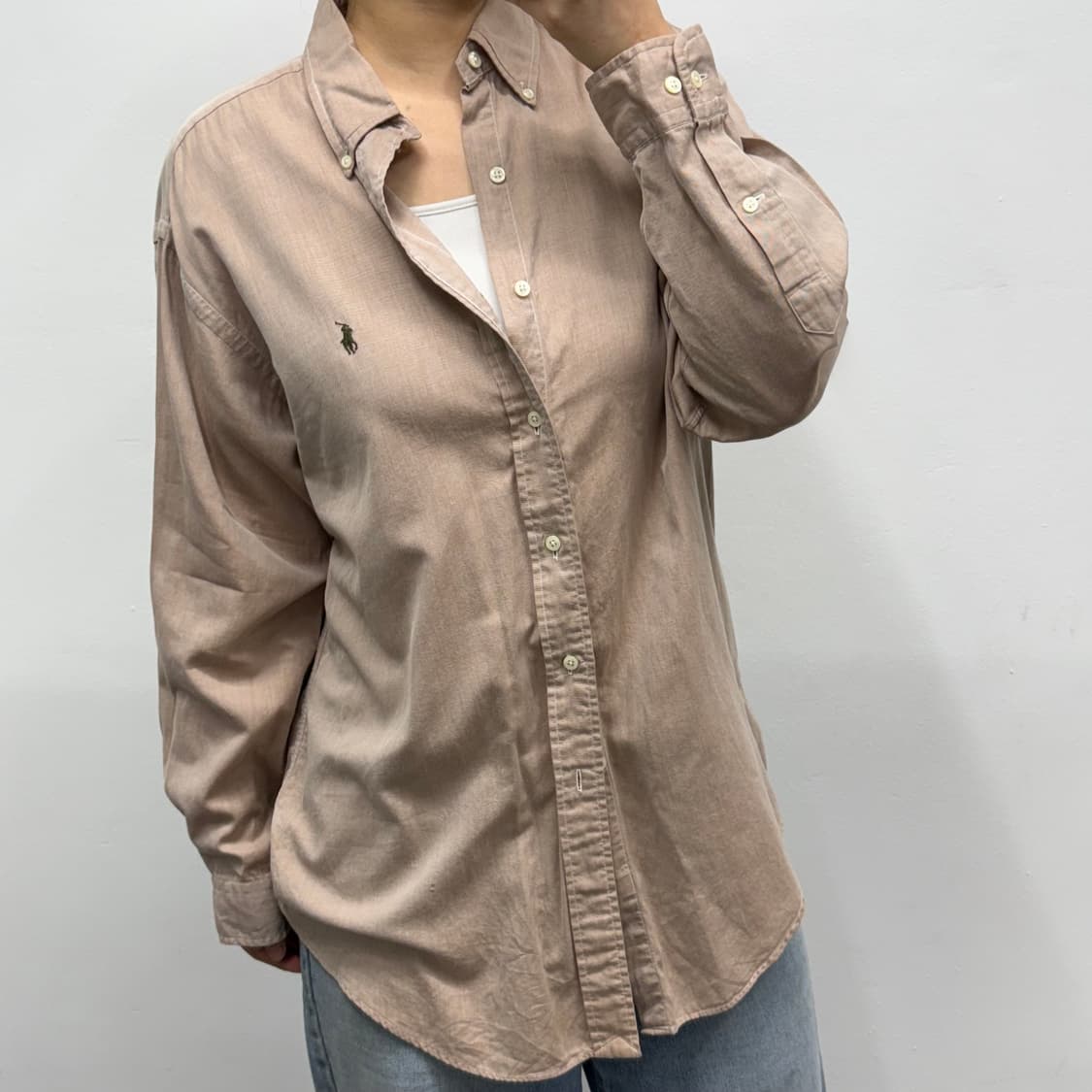 [L] 폴로 코튼 셔츠 상품이미지1