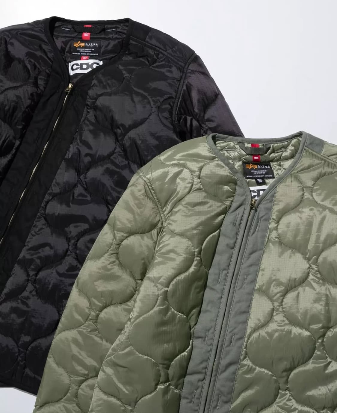 CDG X 알파 인더스트리 바이너스 라이너 자켓 상품이미지4
