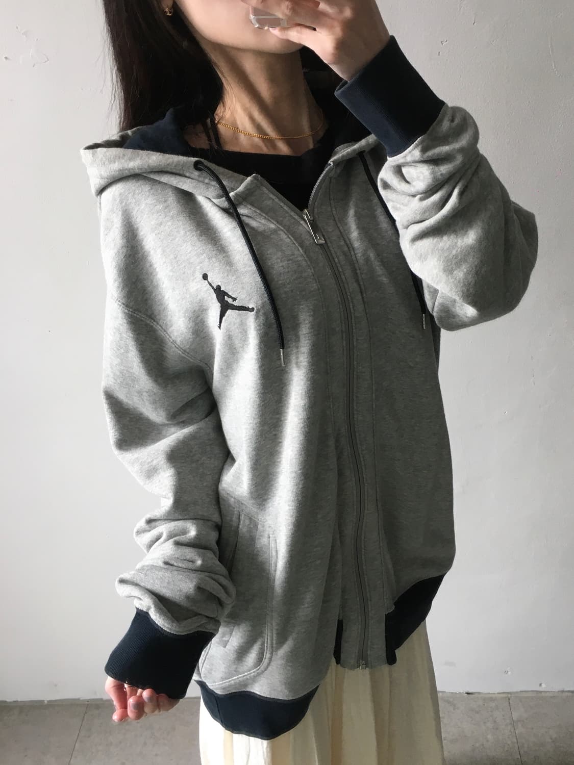 조던 가슴로고 후드집업 상품이미지2