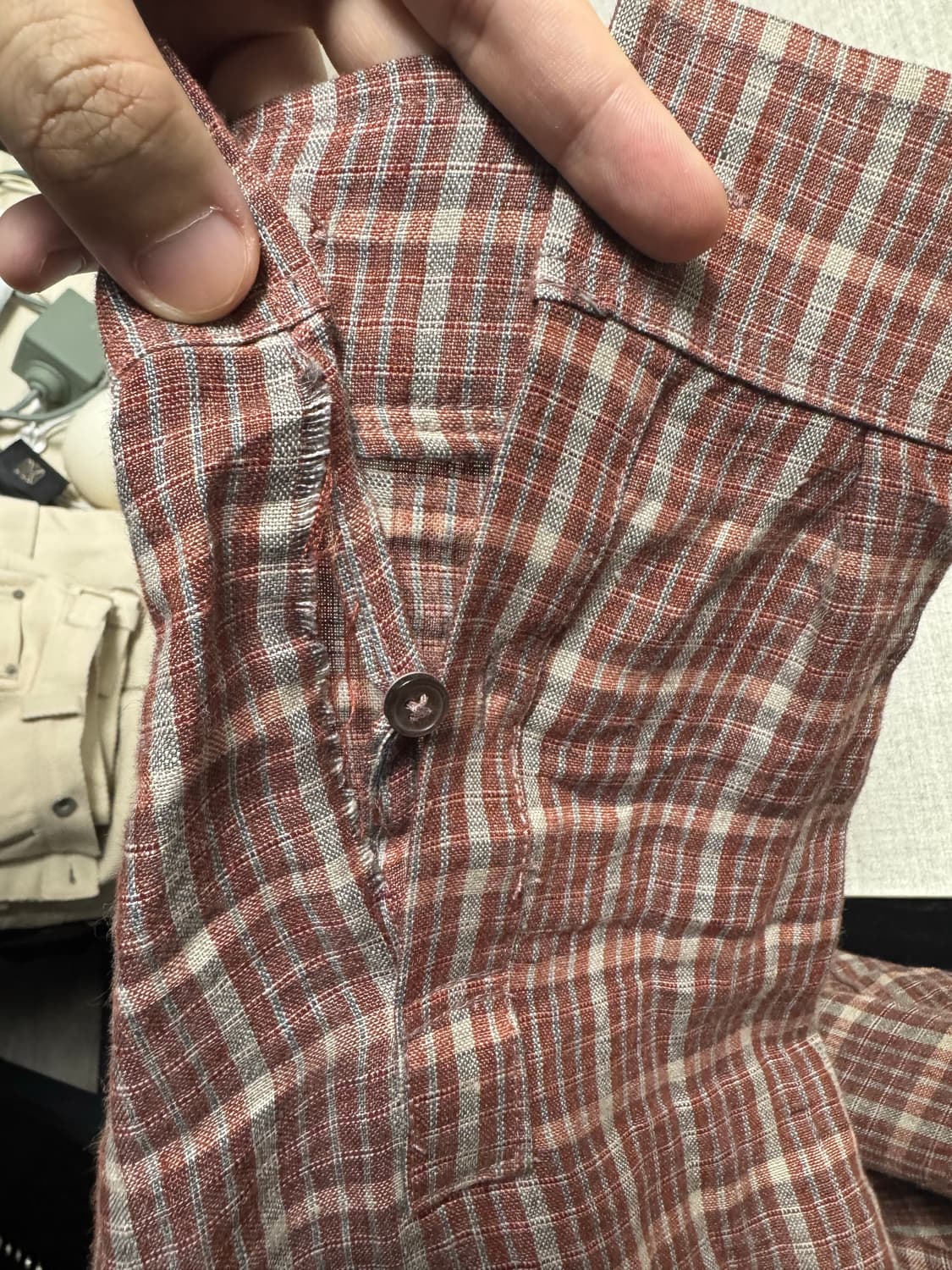 [3] 카미엔 린넨 체크 셔츠 상품이미지4