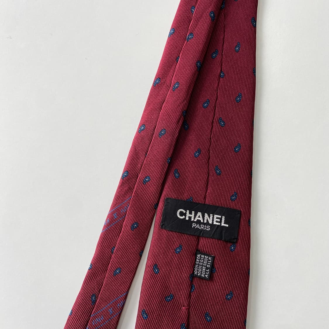 샤넬(CHANEL)  심플로고  명품 정품 넥타이 상품이미지5