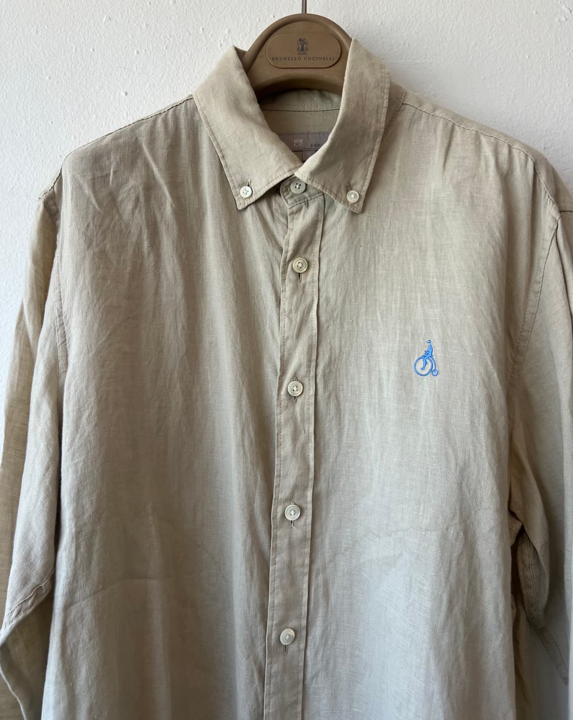 빈폴 남성 베이지 린넨셔츠 긴팔셔츠
 상품이미지2