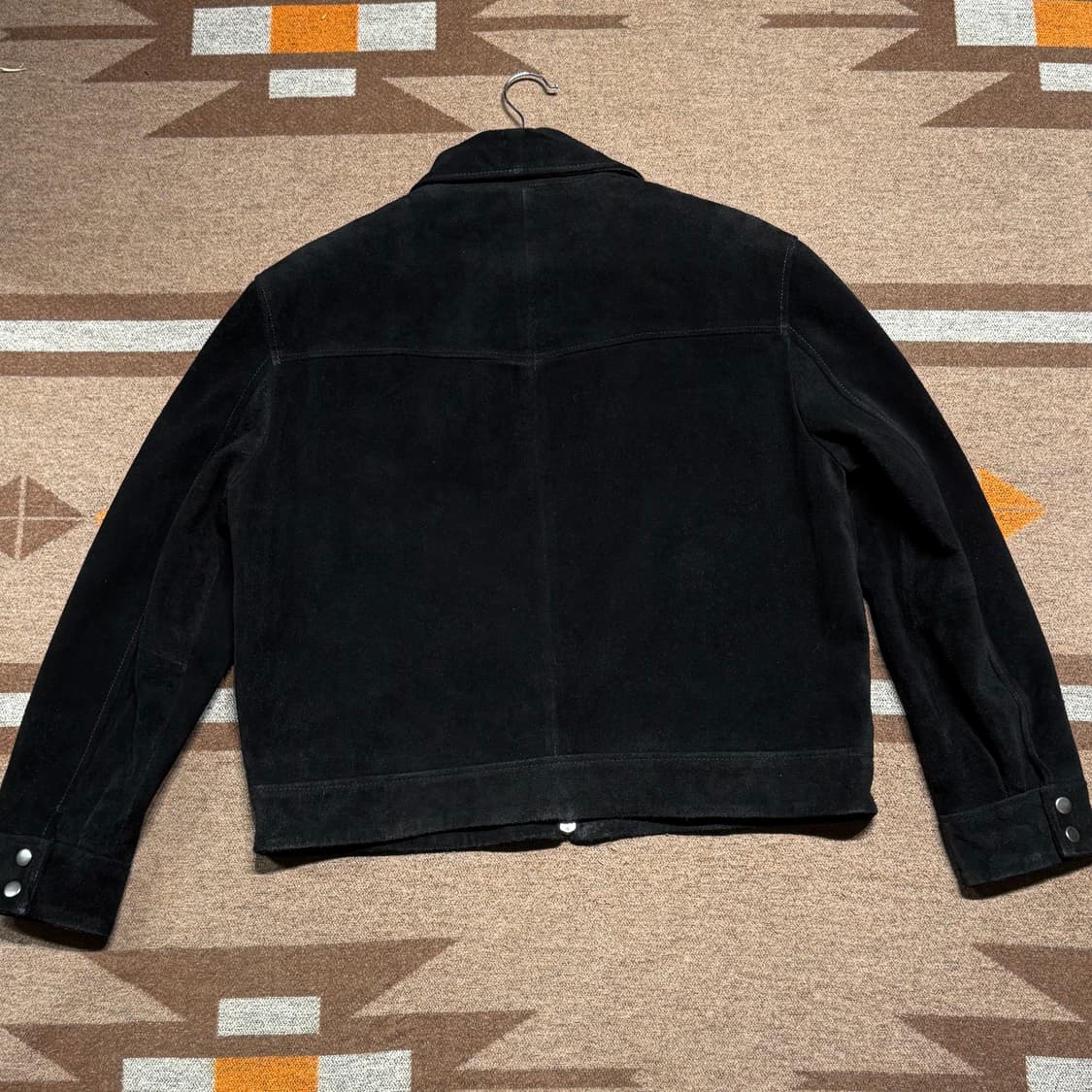자라 90s 아카이브 버팔로 카우레더 스웨이드 자켓 L 웨스턴 상품이미지4