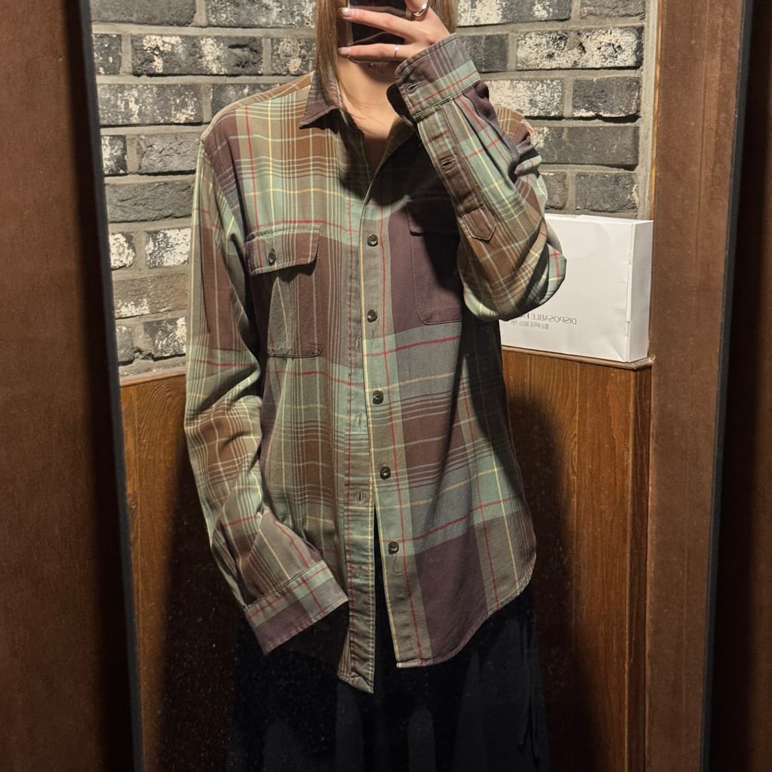 S) 폴로 랄프로렌 투포켓 체크 셔츠 상품이미지8