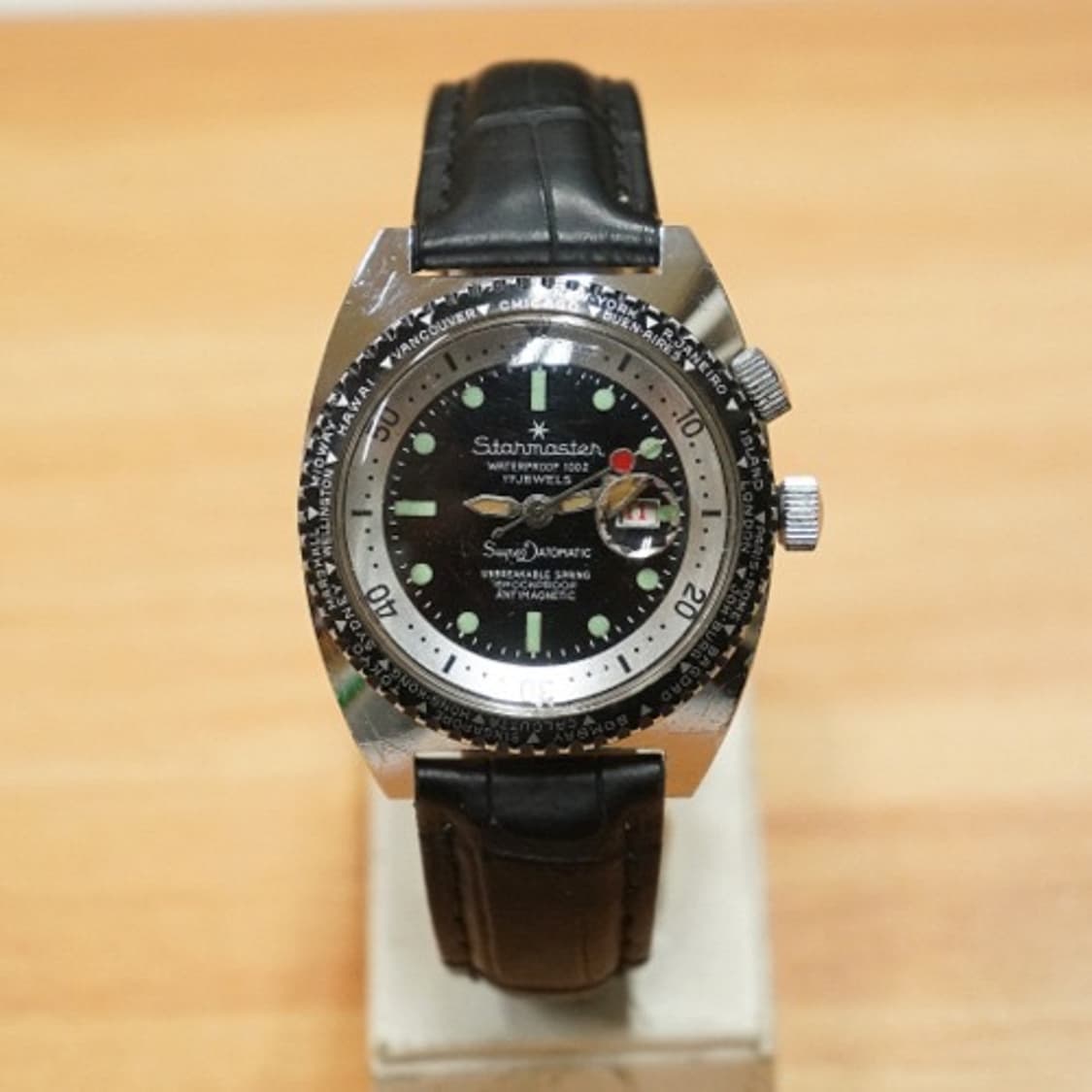 70s 모티마 스타마스터 super datomatic 월드 타임 시계 상품이미지1