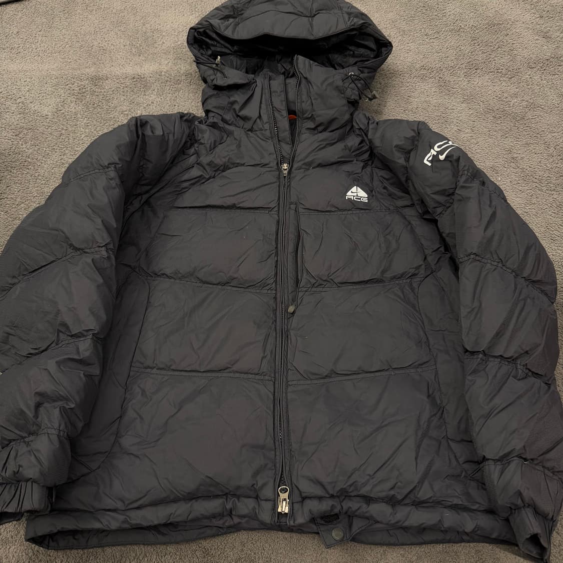 [ 정품/M,100 ] 나이키 ACG 블랙 구스다운 패딩 자켓 상품이미지3