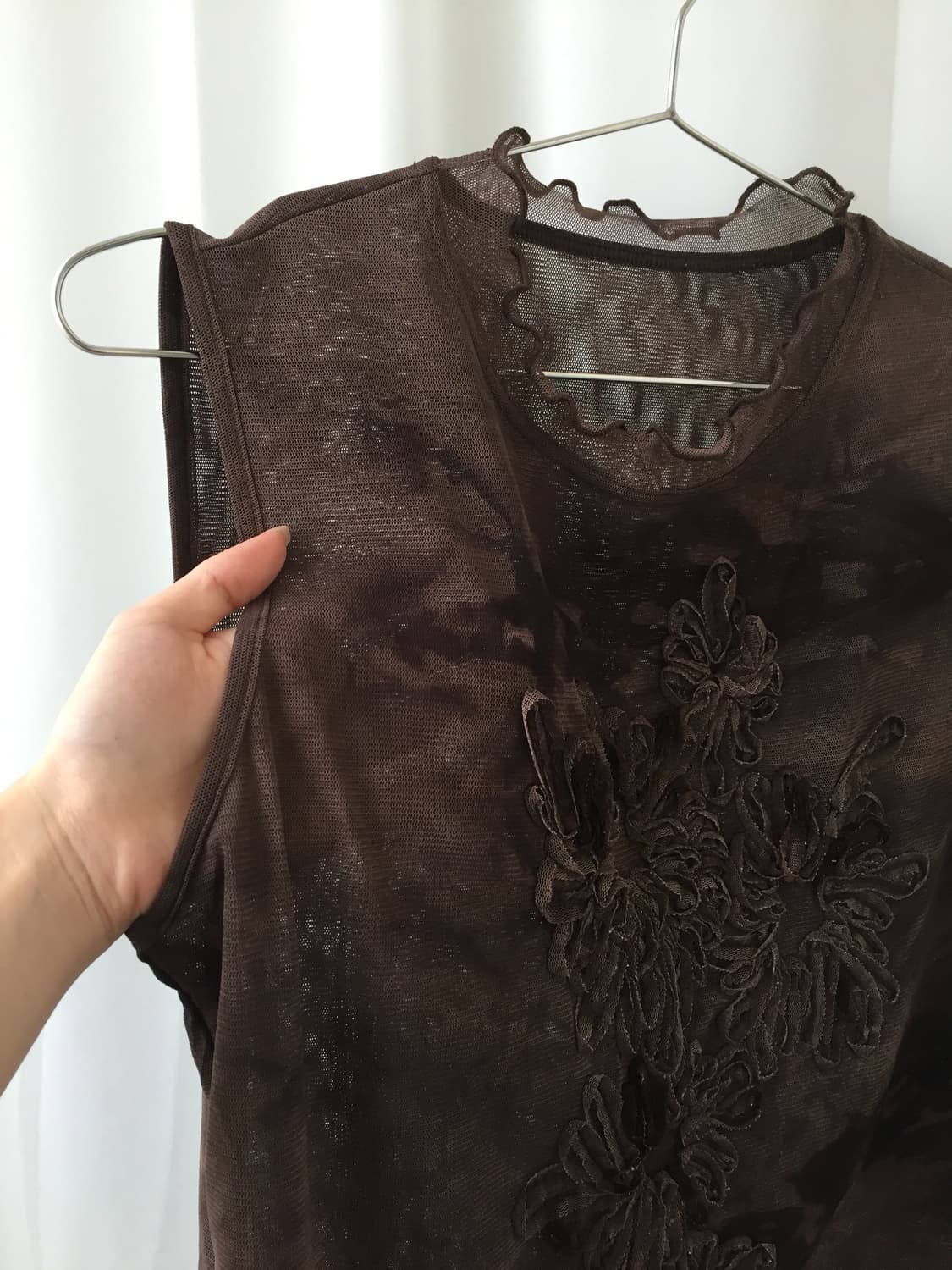 [vintage] Brown flower top 상품이미지3