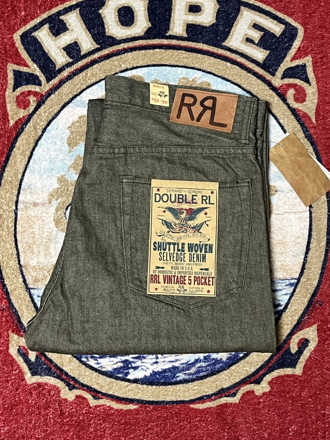 RRL 빈파포 올리브 진 더블알엘 데님  상품이미지1