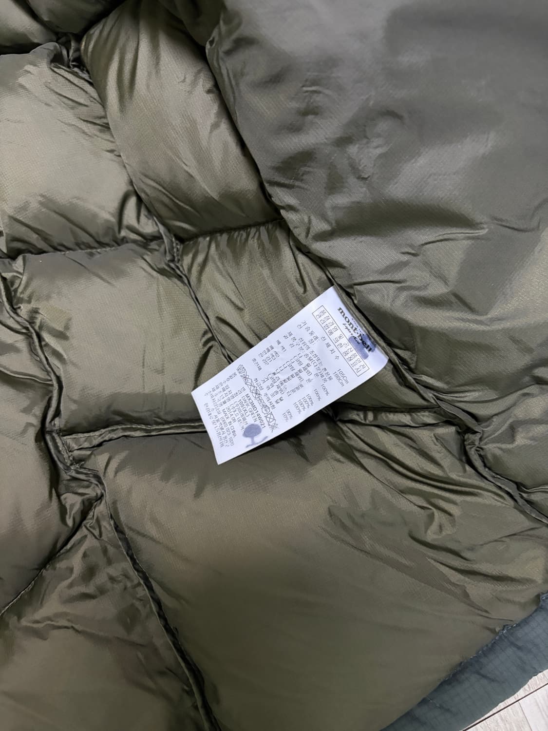 [105]몽벨 EX800 고어텍스 윈드스토퍼 구스다운 올리브 상품이미지6