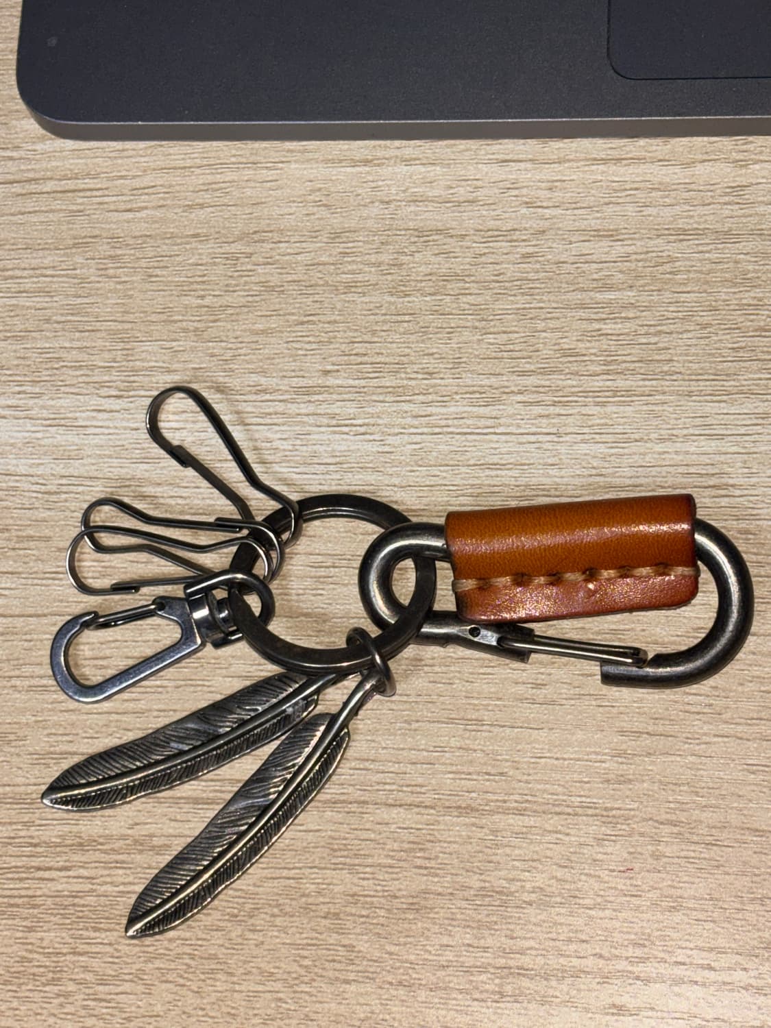 가죽 카라비너 키링 상품이미지1