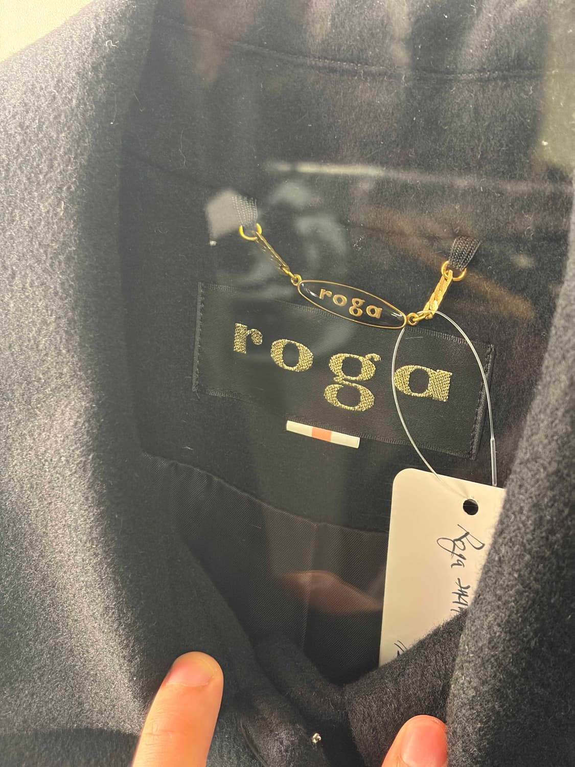 Roga 캐시미어 100 블랙 코트 상품이미지3