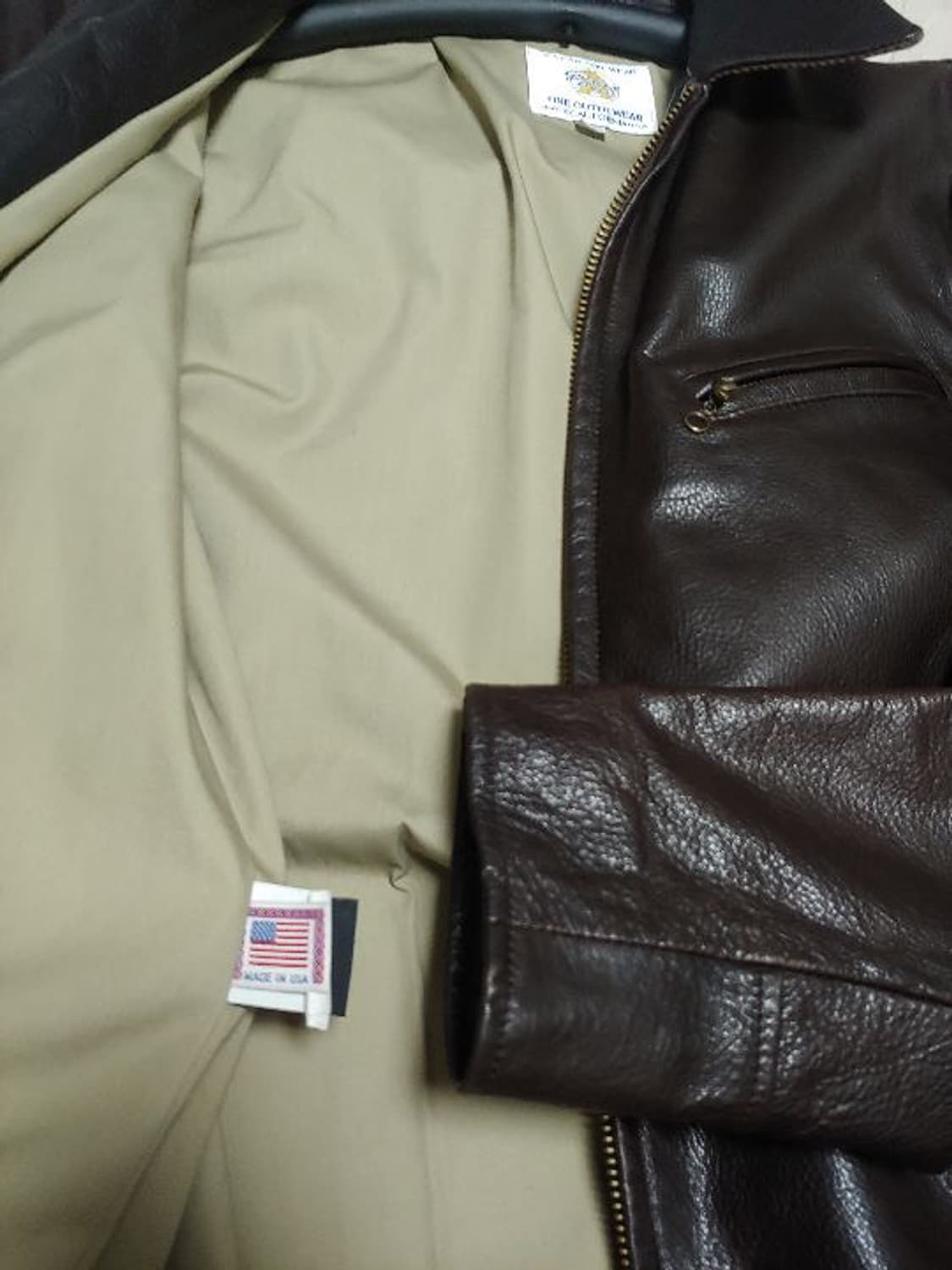 골든베어 가죽 스포츠자켓 m (100) 상품이미지3