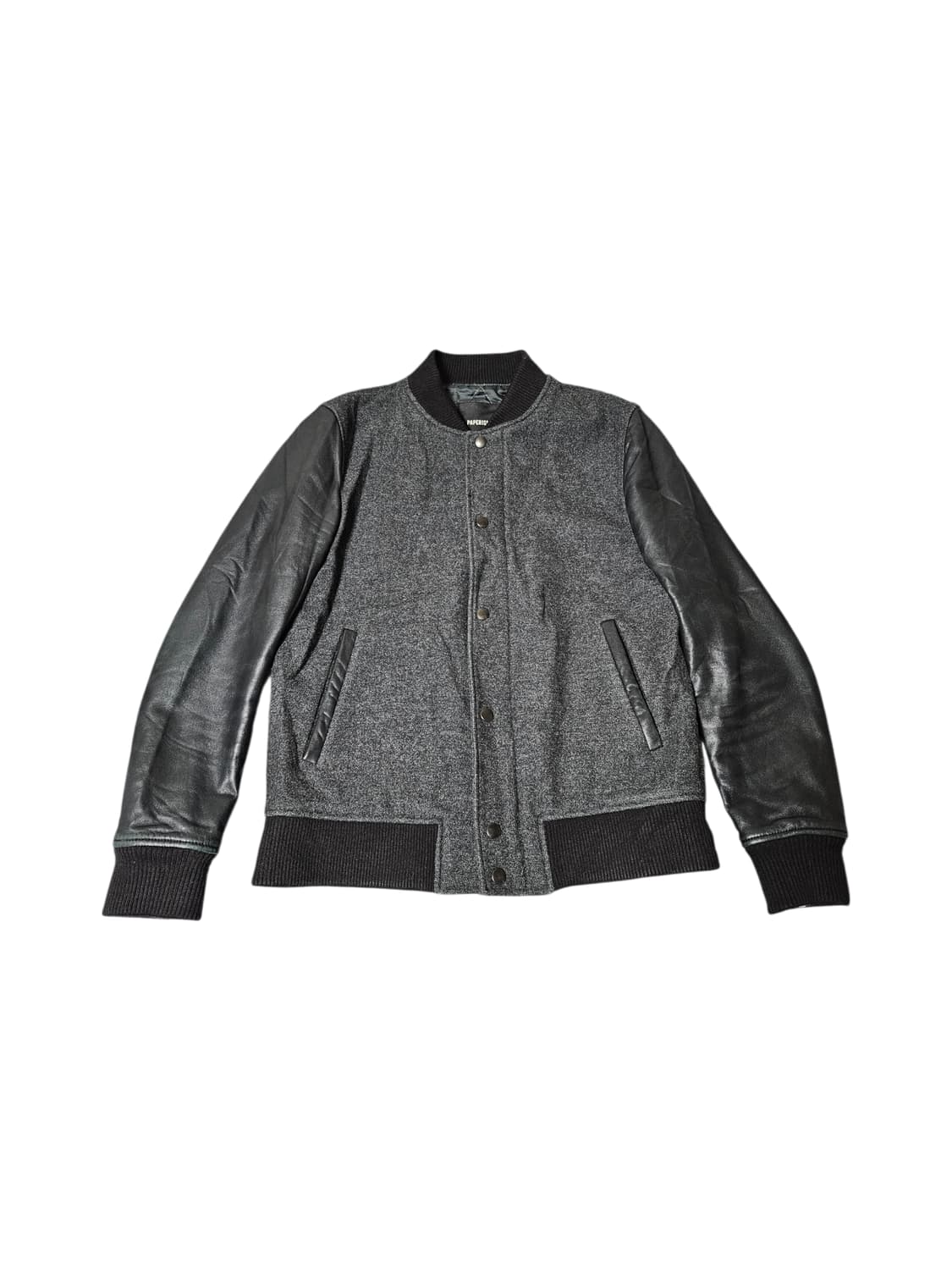 페이퍼리즘 양가죽 바시티자켓 L 상품이미지1