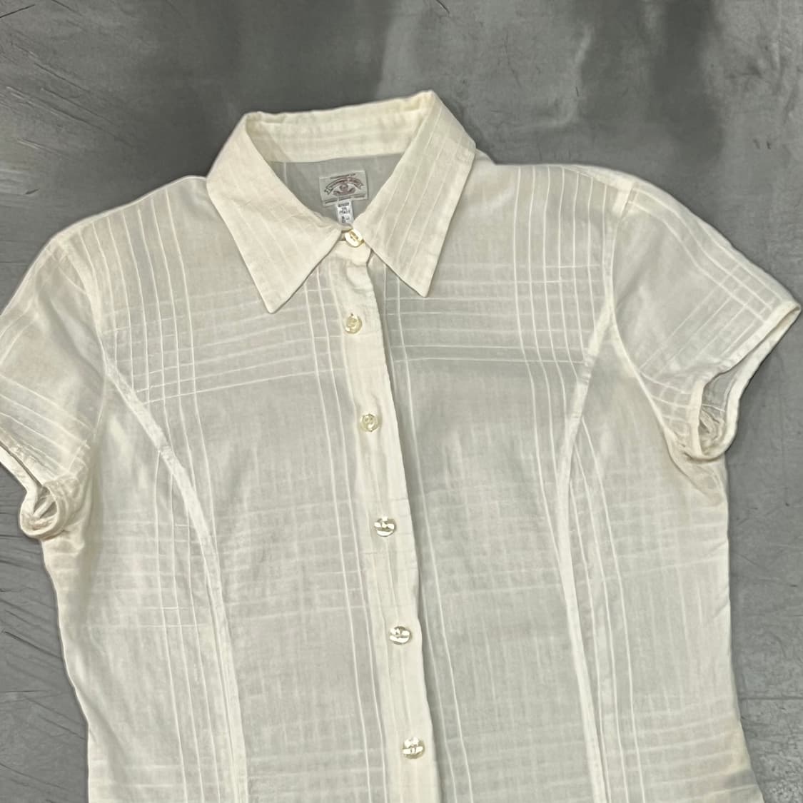  아르마니 진스 체크 하프 셔츠 y16108 상품이미지3