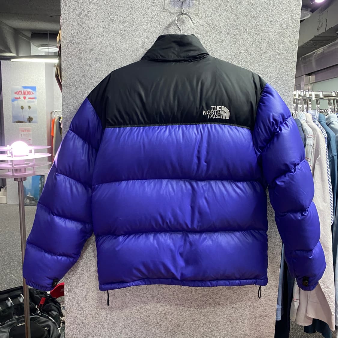 노스페이스 700 블루 퍼플 눕시 구스다운 패딩 B3890 상품이미지4