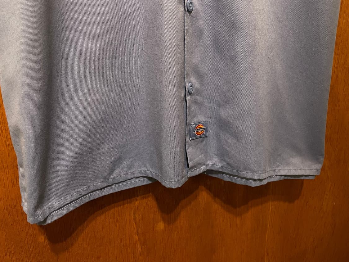 (L) Dickies 디키즈 반팔 워크 셔츠 블루 상품이미지6