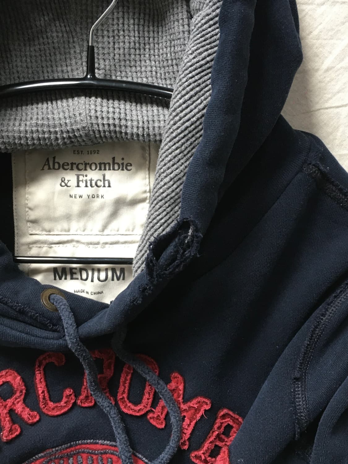 아베크롬비 자수패치 로고 후드티 상품이미지5