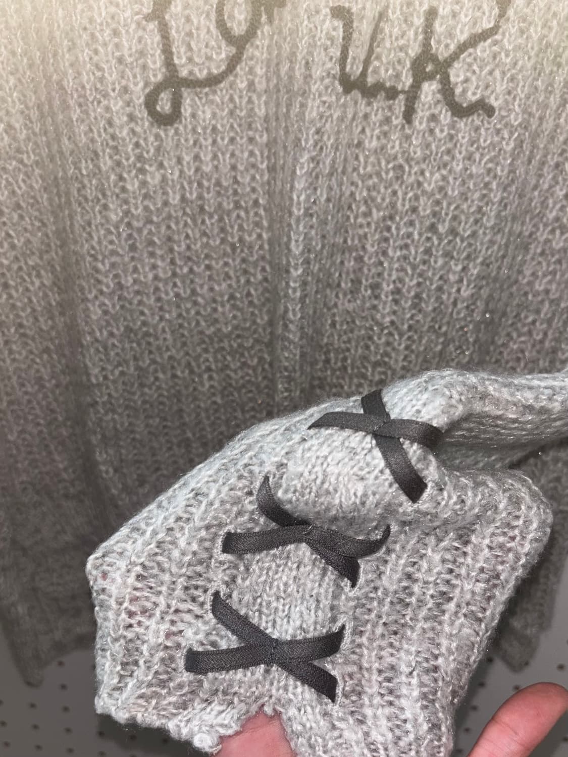 빈티지 니트 리본 갸루 히메 상품이미지3