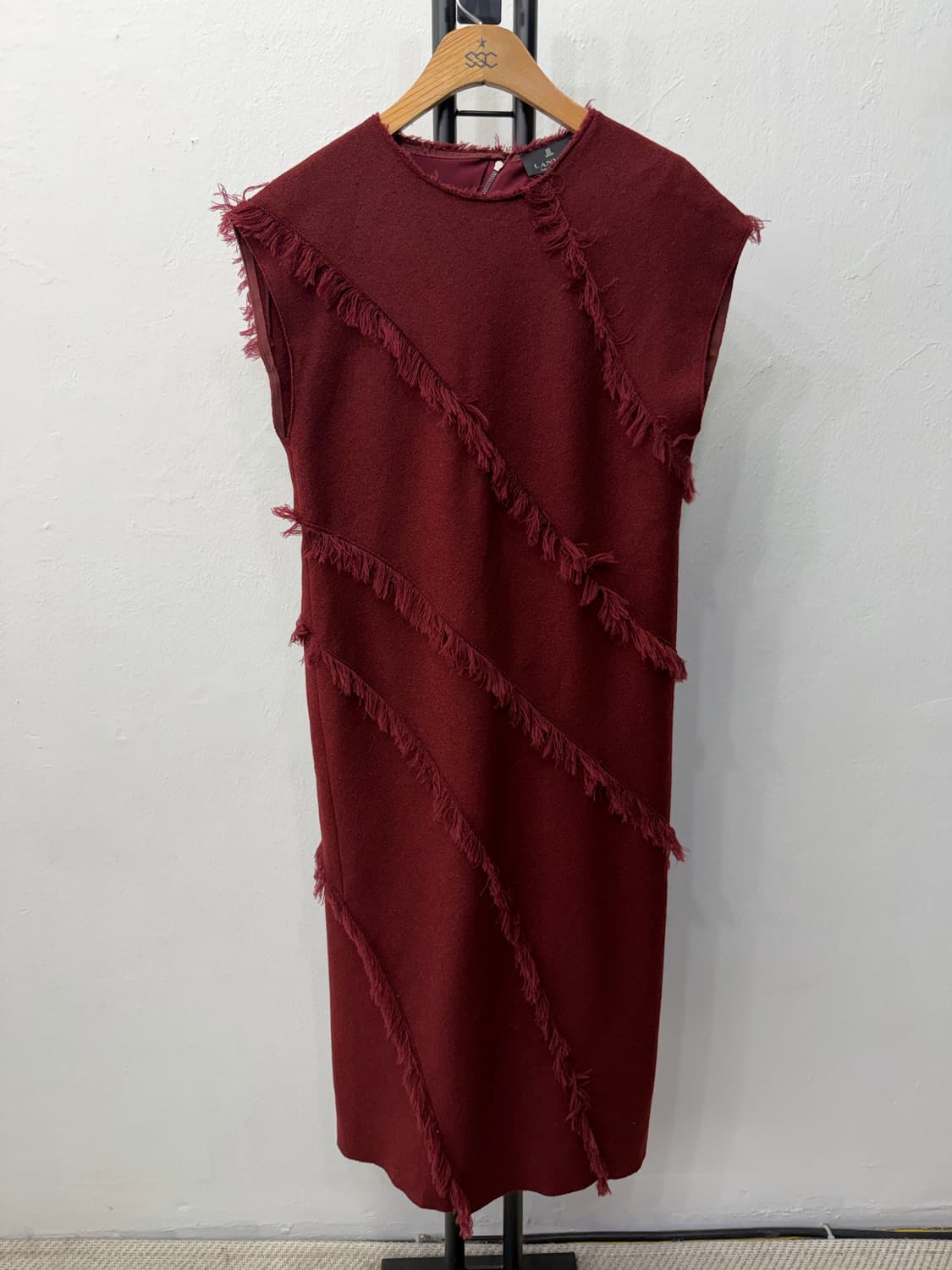 정품) 랑방 한섬 슬리브리스 플린지 원피스 82 상품이미지1