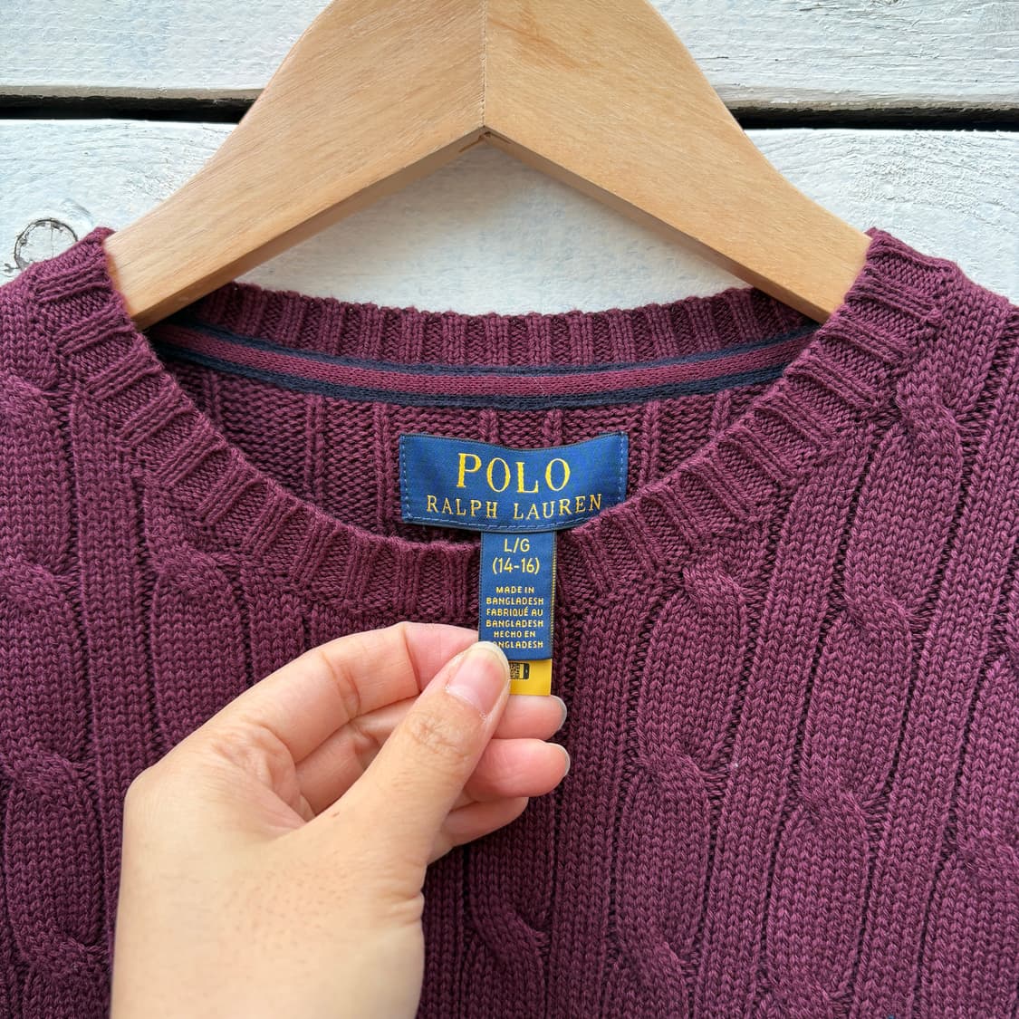 Polo 폴로 케이블 꽈배기 니트 상품이미지3