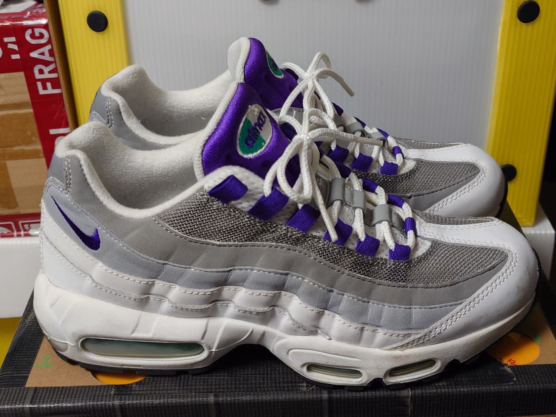[270] 나이키 에어맥스95 OG 보라메쉬 미품 상품이미지3