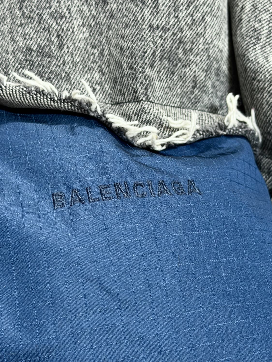 발렌시아가 데님 레이어드 패딩 자켓 48 상품이미지4