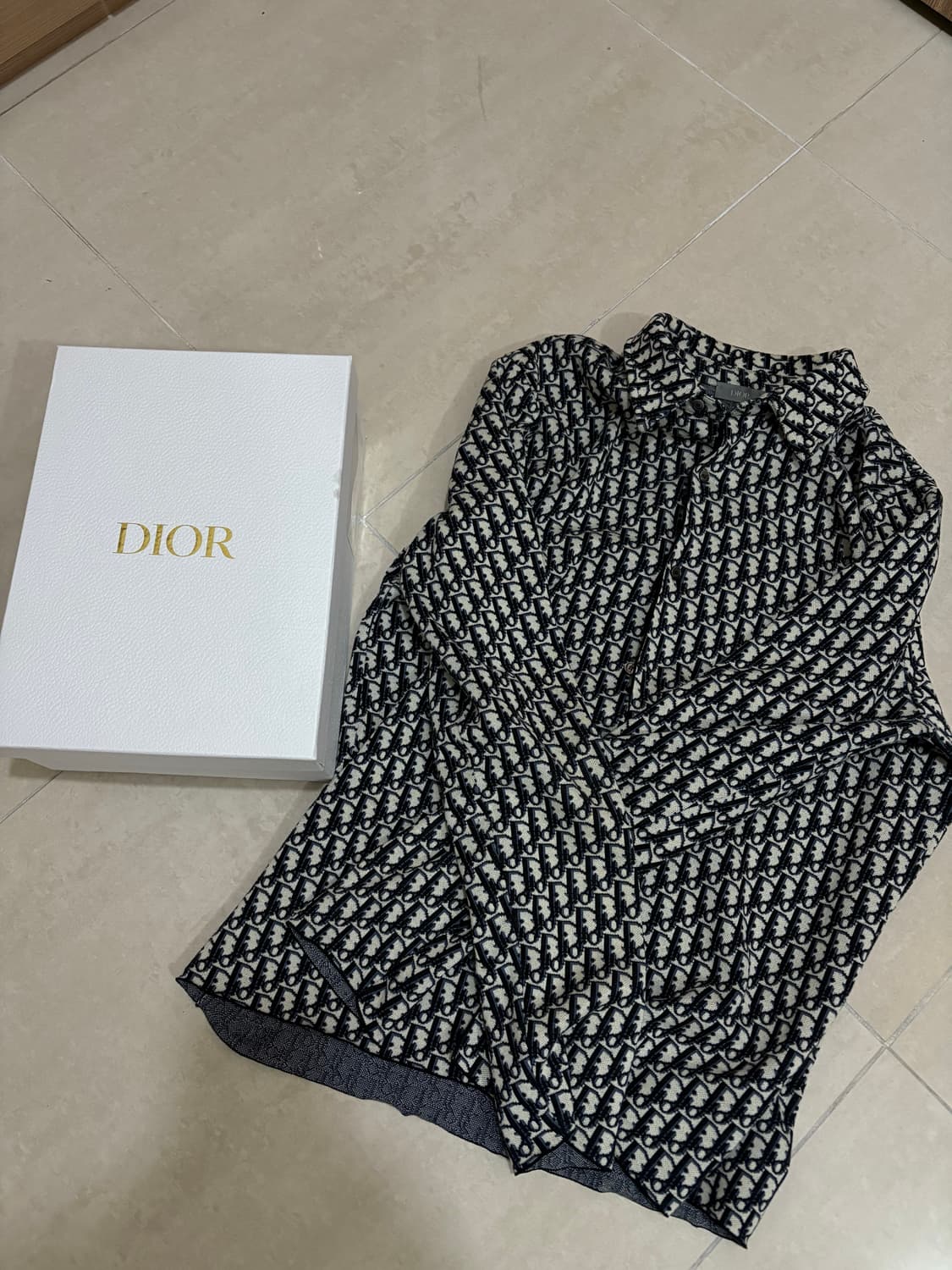 디올 오블리크 셔츠 L 상품이미지1