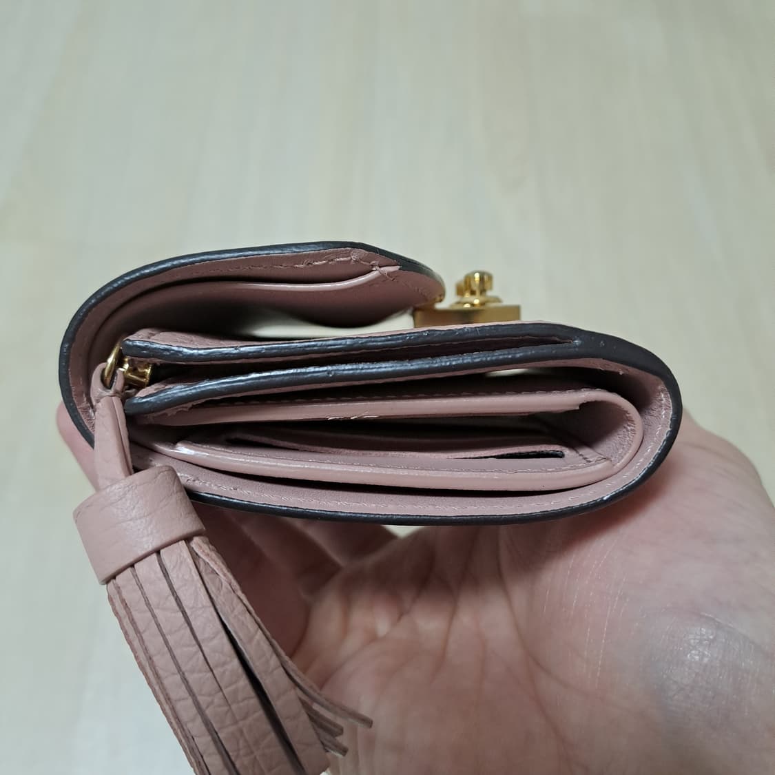 [100%/정품] 루이비통 다미에 에벤 핑크 반지갑, 루이비통지갑 상품이미지9