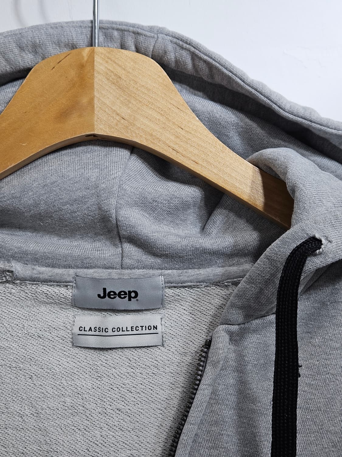 지프 Jeep 남녀공용 후드집업, 회색 L 상품이미지3