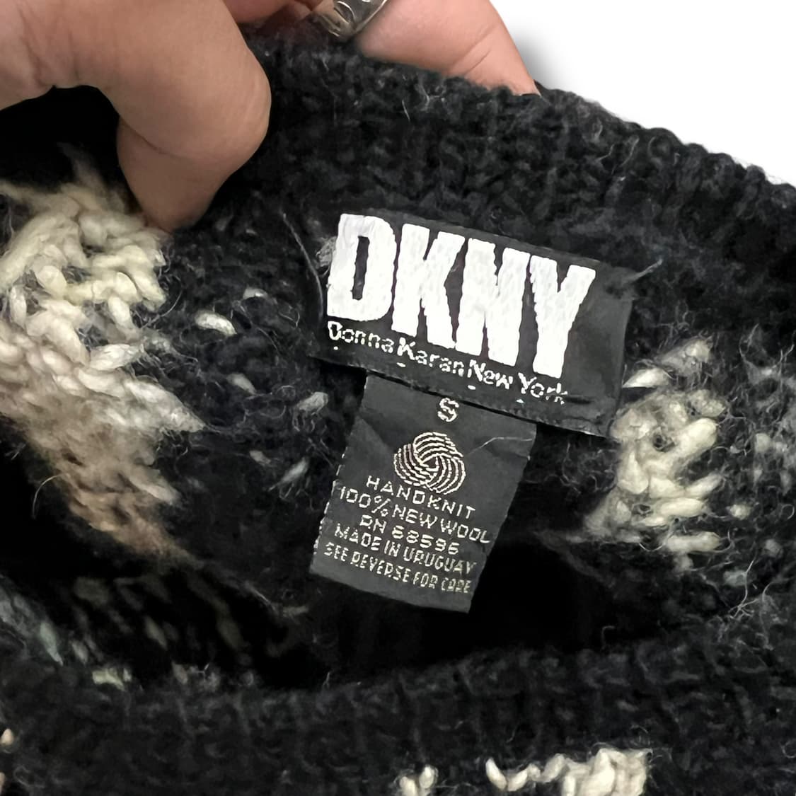  dkny 체크 울 니트 y13742 상품이미지7
