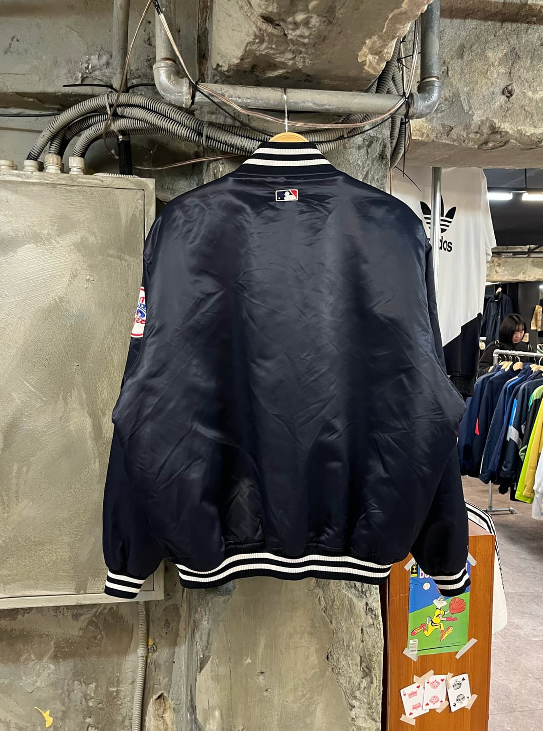 마제스틱 어센틱 양키스 바시티 자켓 네이비 XL #csz2653 상품이미지2