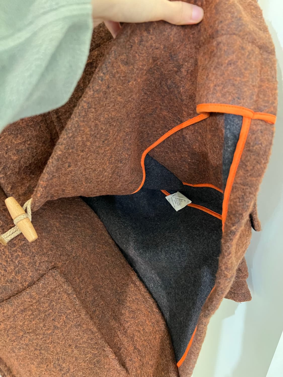 런던트레디션 더플 코트 오렌지 그레이 40사이즈 상품이미지7