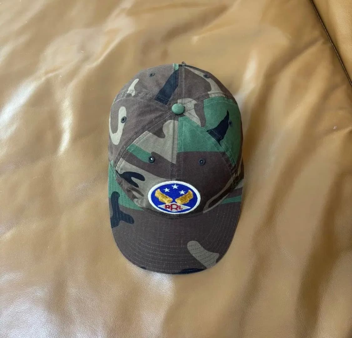 RRL 더블알엘 카모 6패널윙로고 카모 볼캡 상품이미지3