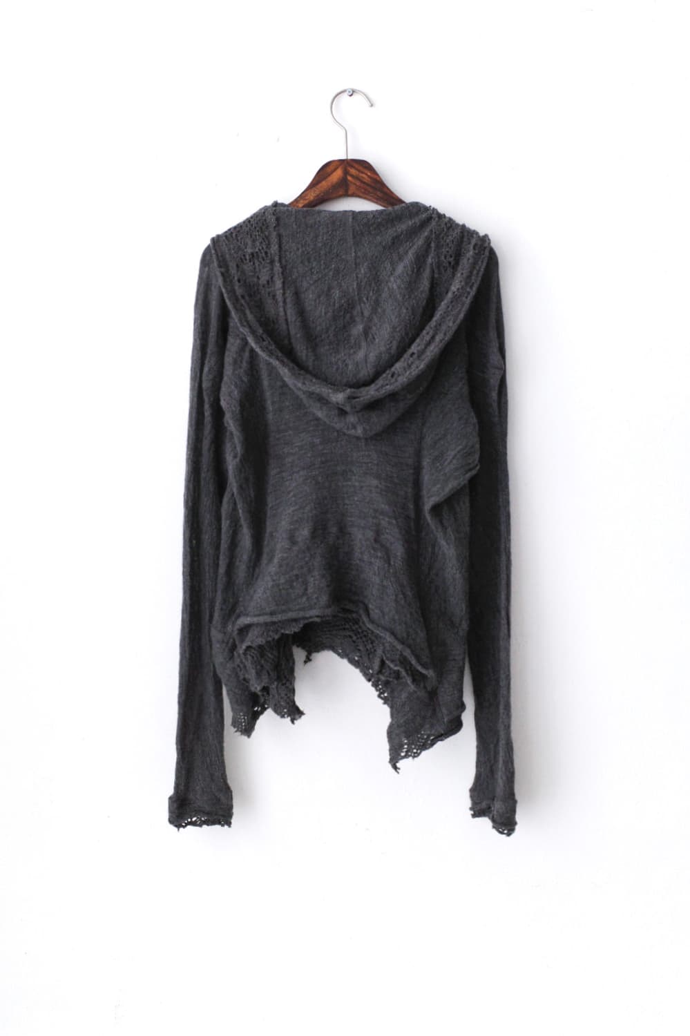 EIKO KONDO) grunge hood knit cardigun  상품이미지2