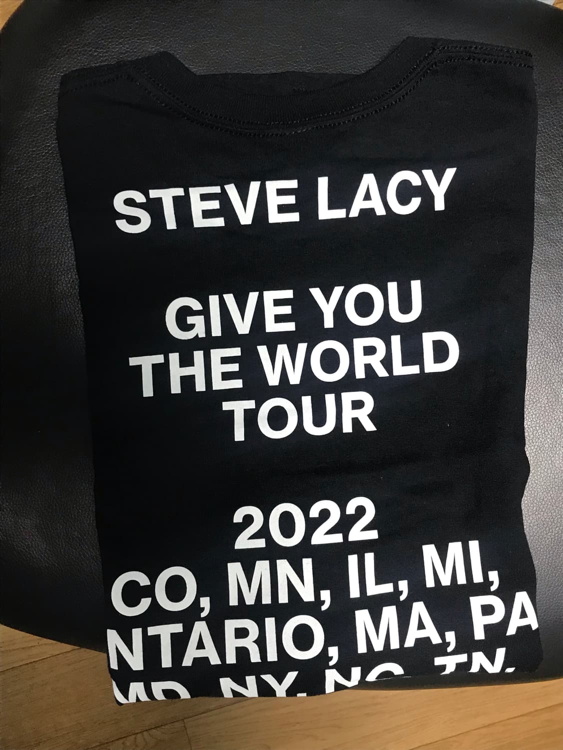 2022 steve lacy 월드 투어 머천 티셔츠 상품이미지2