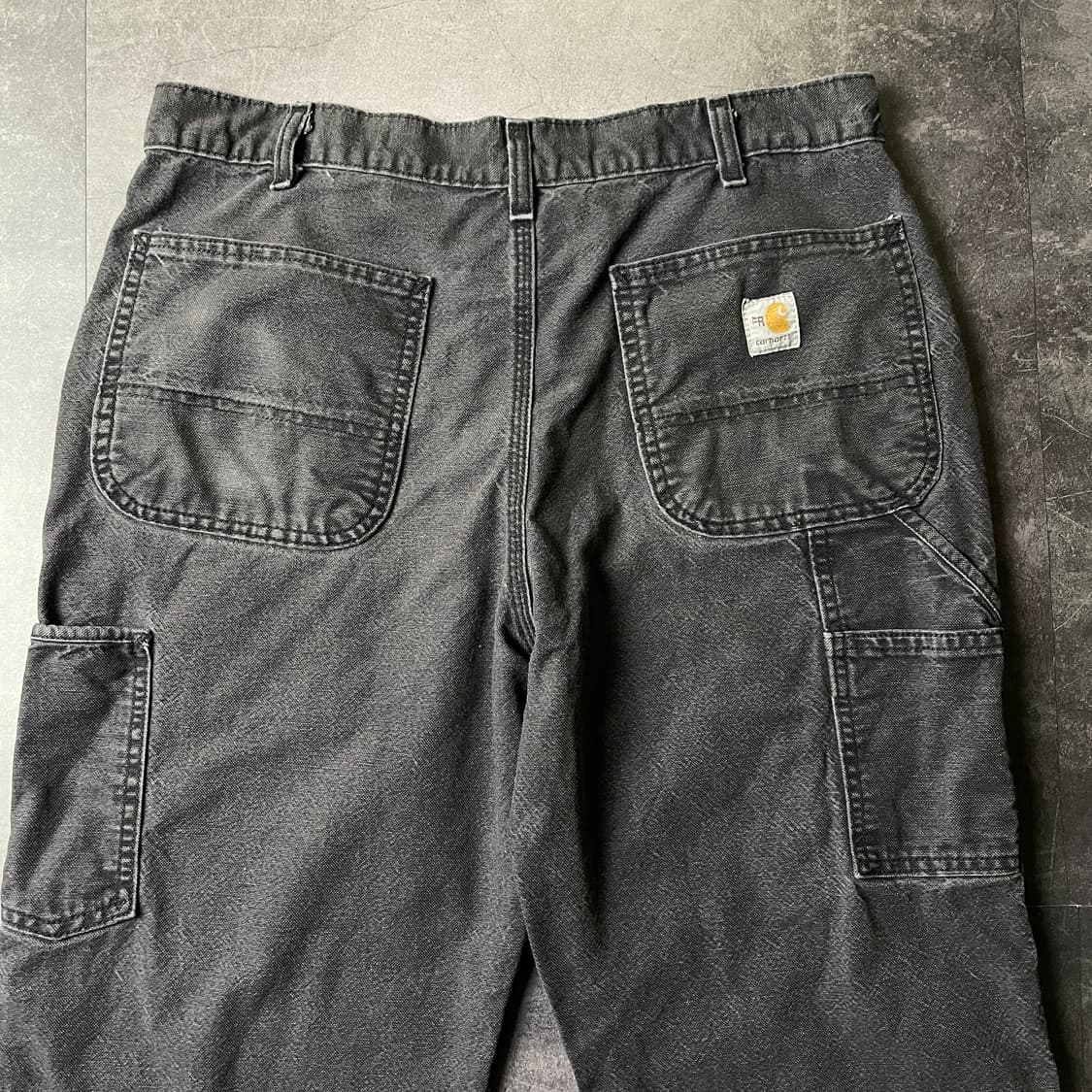 CARHARTT 칼하트 빈티지 차콜블랙 싱글니 워크팬츠 상품이미지7