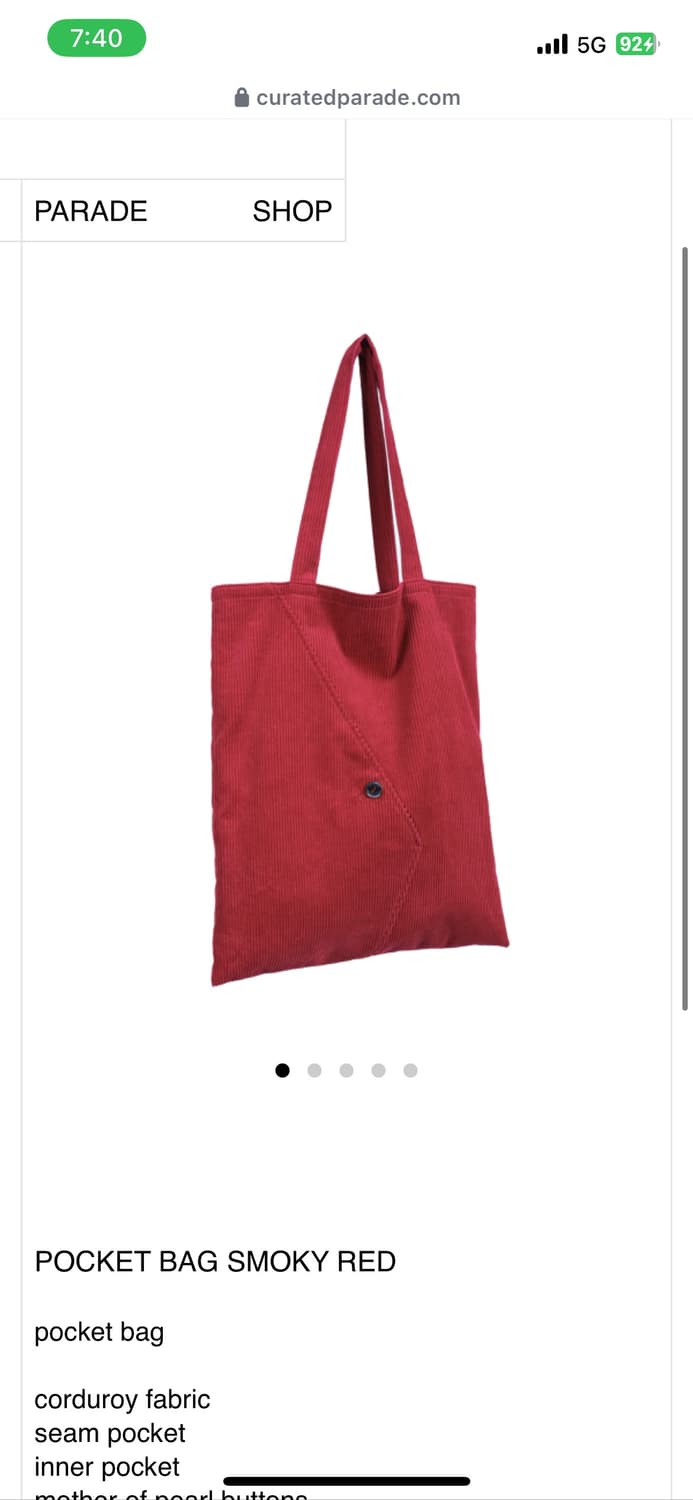 curated parade 숄더백 상품이미지1