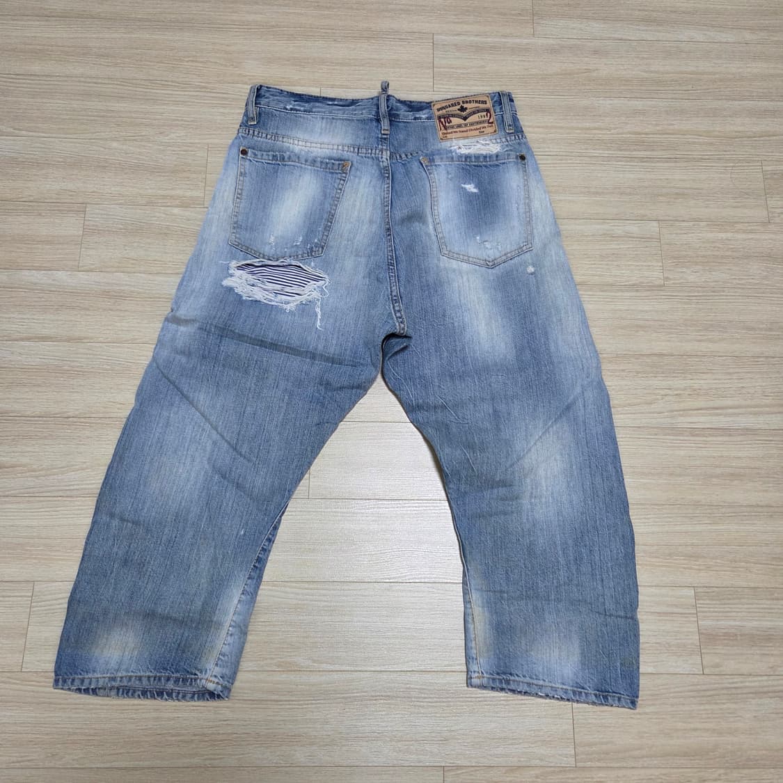 디스퀘어드2 데님 디스트로이드진 배기팬츠 상품이미지2