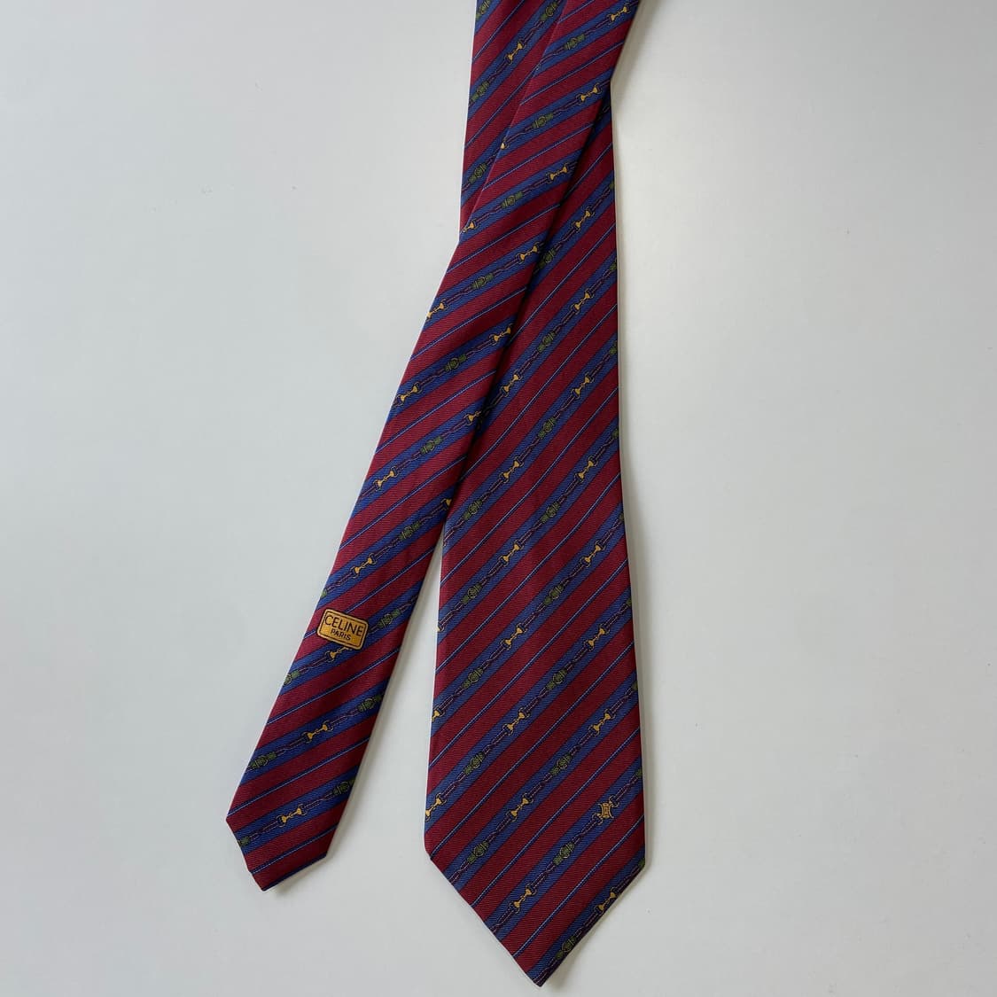 셀린느(celine) 심플로고 명품 정품 넥타이 상품이미지2