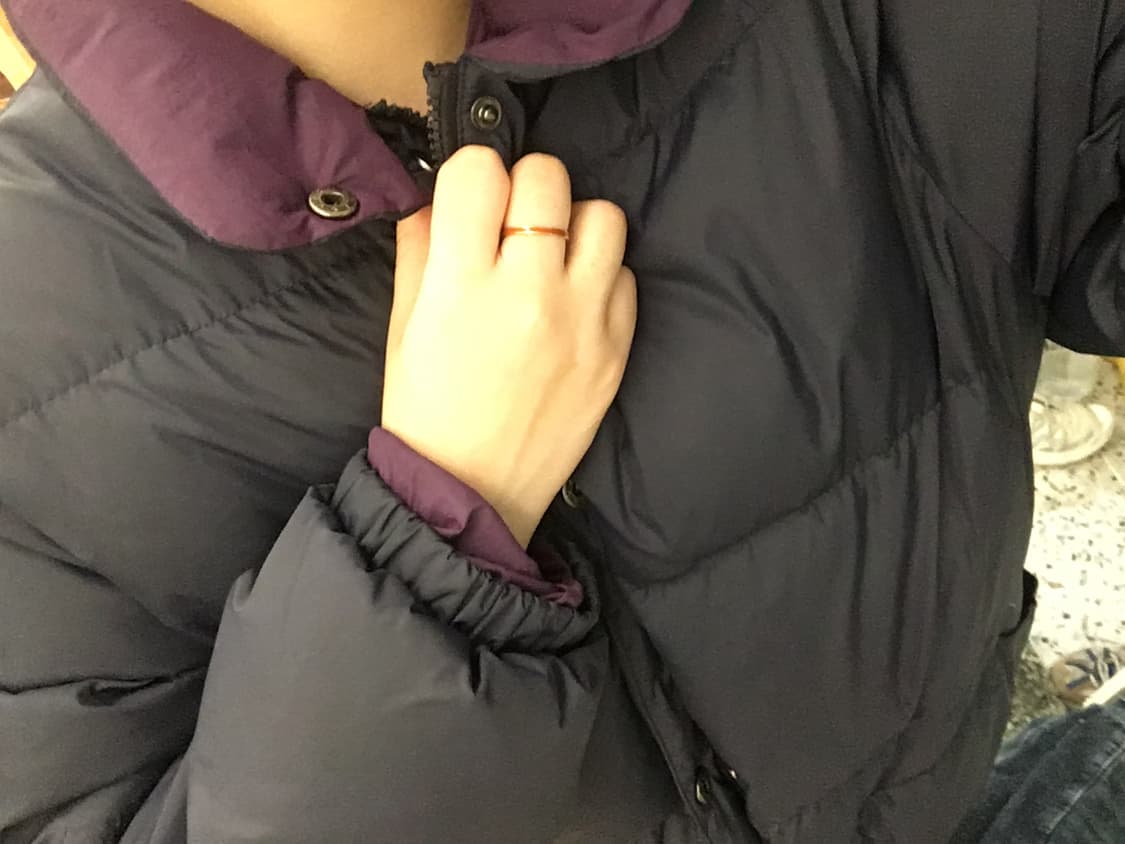 노컨텐츠 스냅 패딩 네이비  상품이미지3