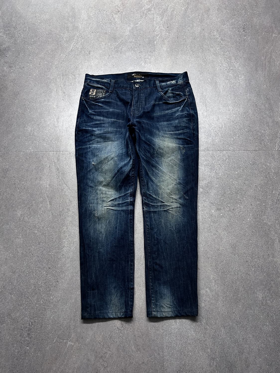 클라우드72 레더 플랩 포켓 데님 팬츠 상품이미지4