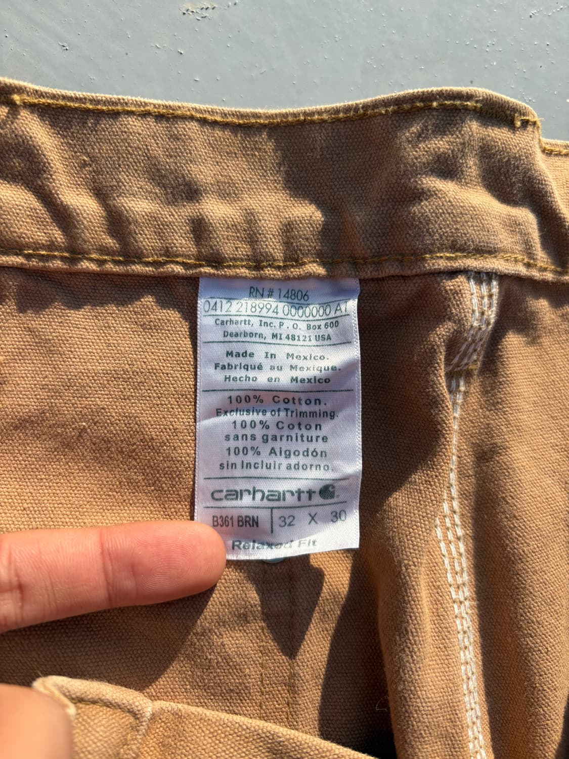 칼하트 페인팅 더블니 상품이미지3