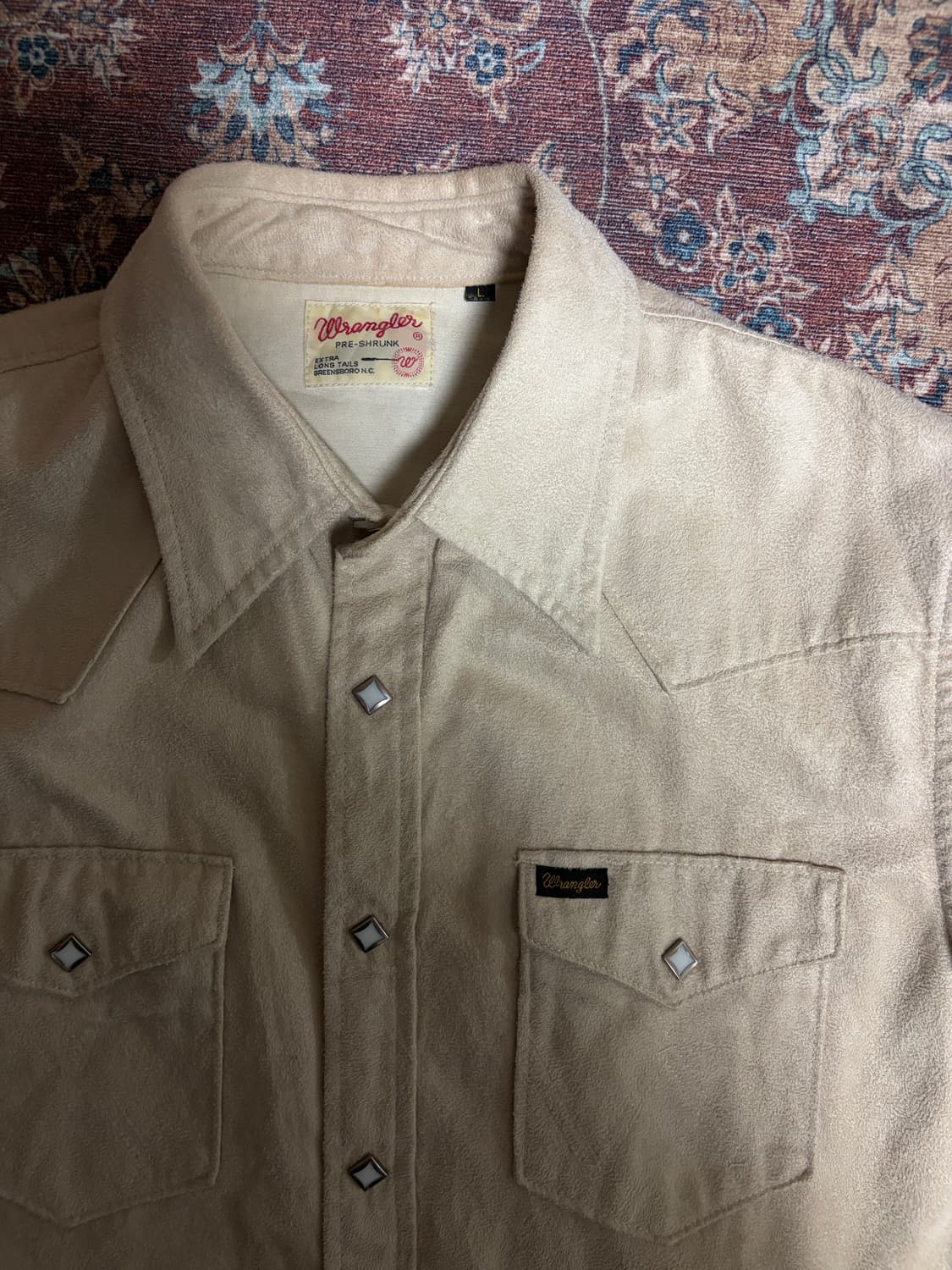 렝글러 스웨이드 웨스턴 셔츠 상품이미지2