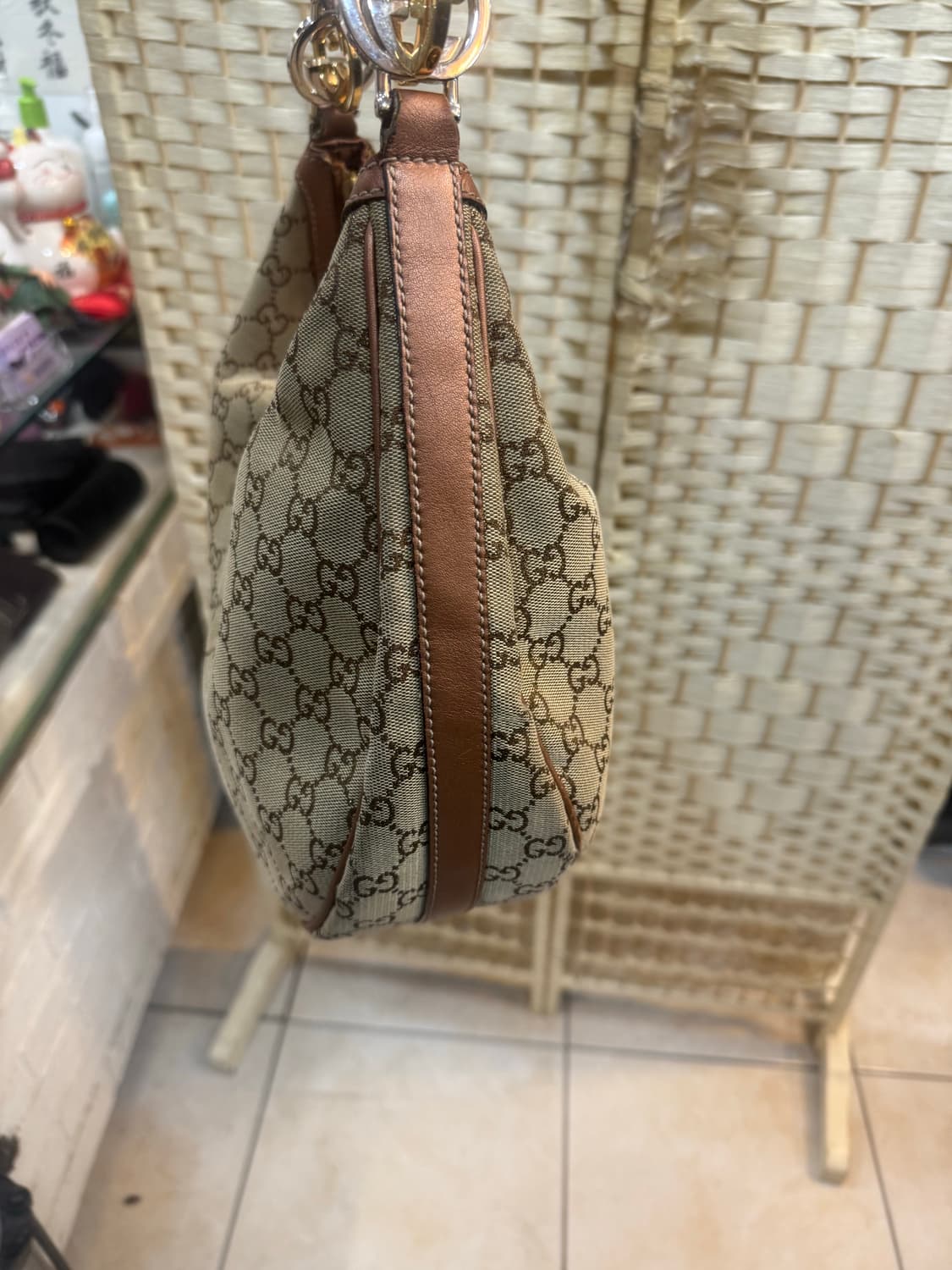 정품 구찌 GG 자가드 인터로킹 호보백 팝니다 상품이미지5