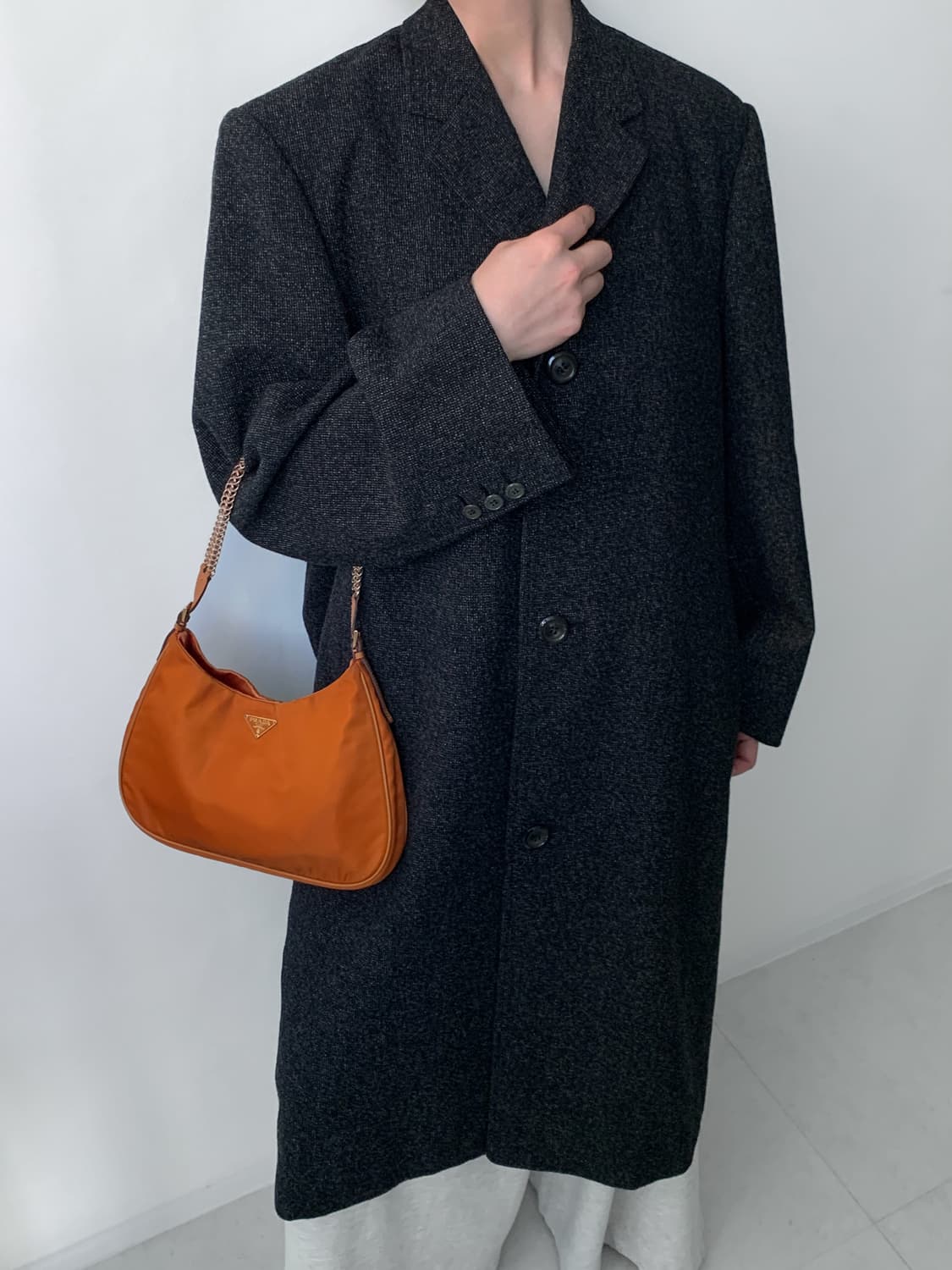 Melange Long Coat 상품이미지2