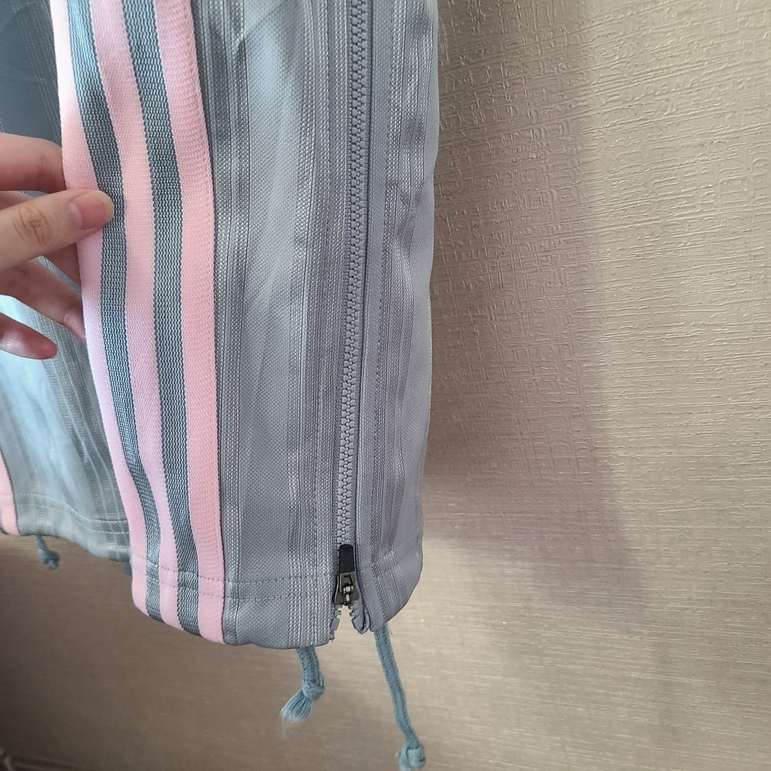 빈티지 아디다스 삼선 트레이닝 팬츠 바지 조거 츄리닝 츄바 하늘 핑크 상품이미지5