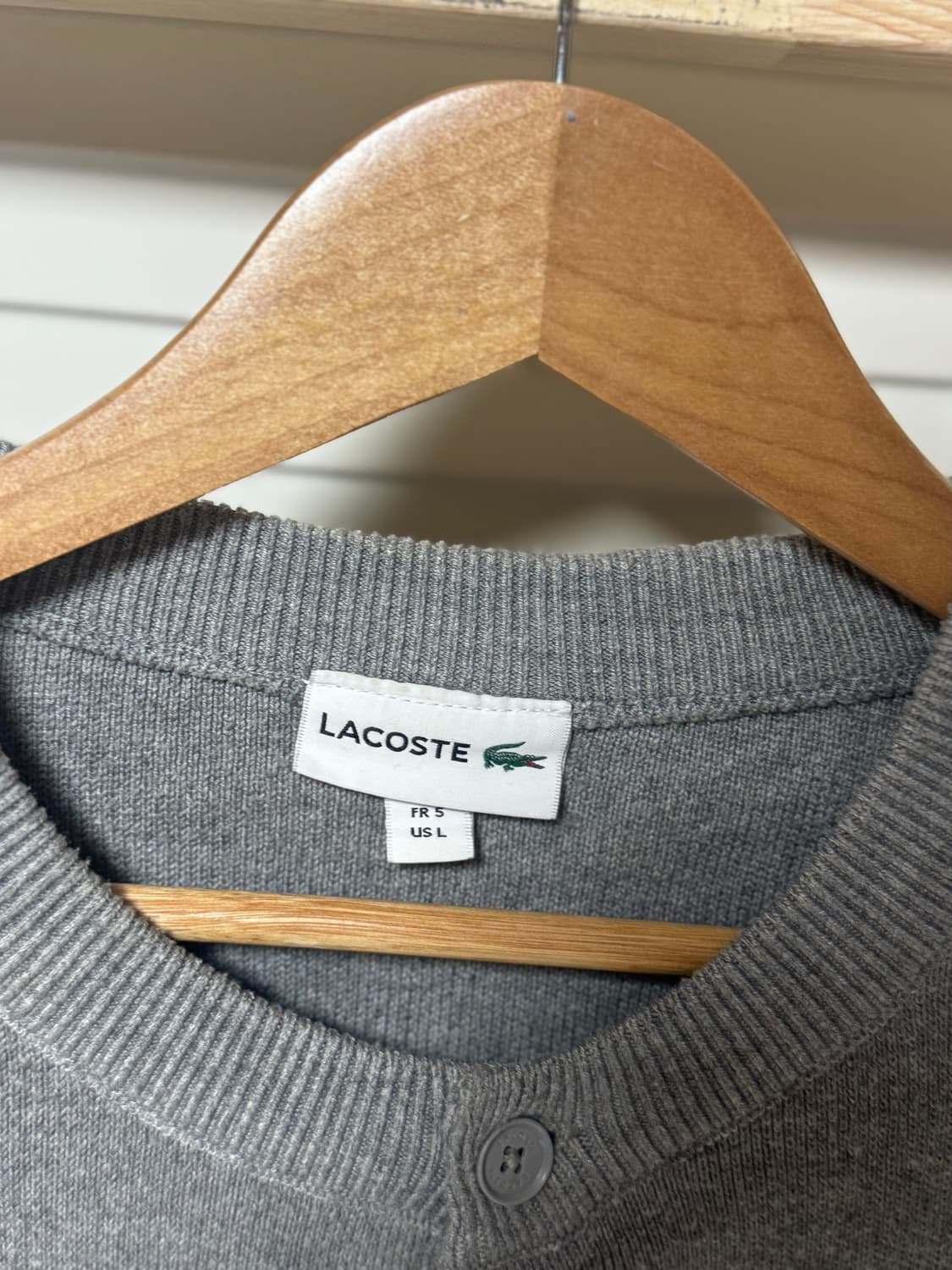 라코스테 라운드넥 니트 가디건 상품이미지5