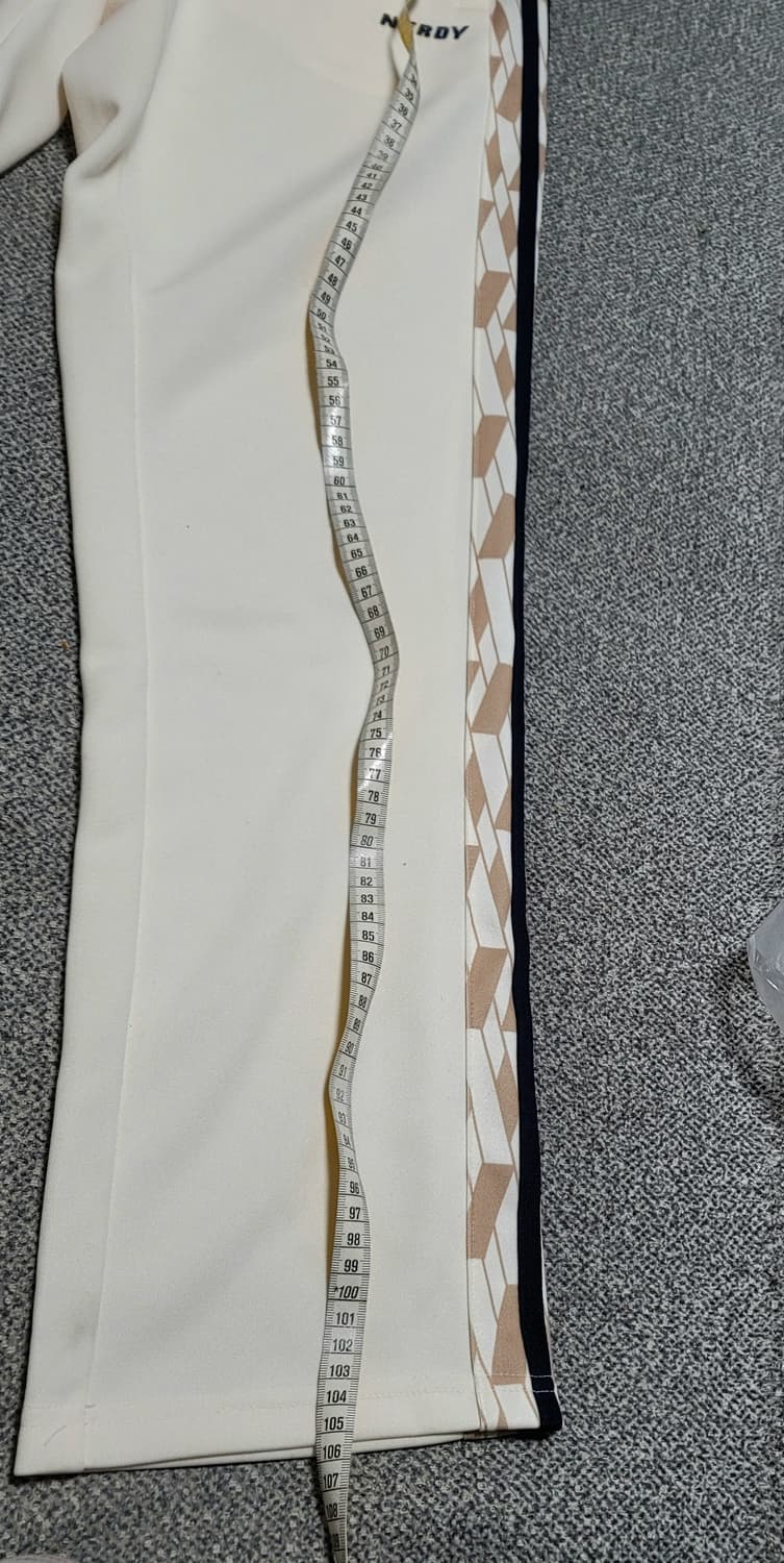 널디 Symbol 패턴 트랙 팬츠 크림 M 상품이미지2